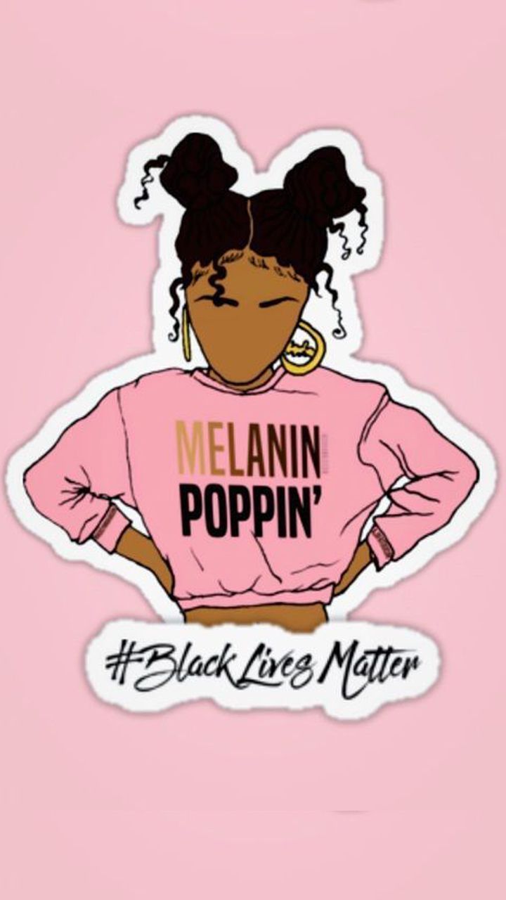 Cute Black girls wallpaper for girls wallpaper app. Black girl cartoon, Black girl art, Black love art