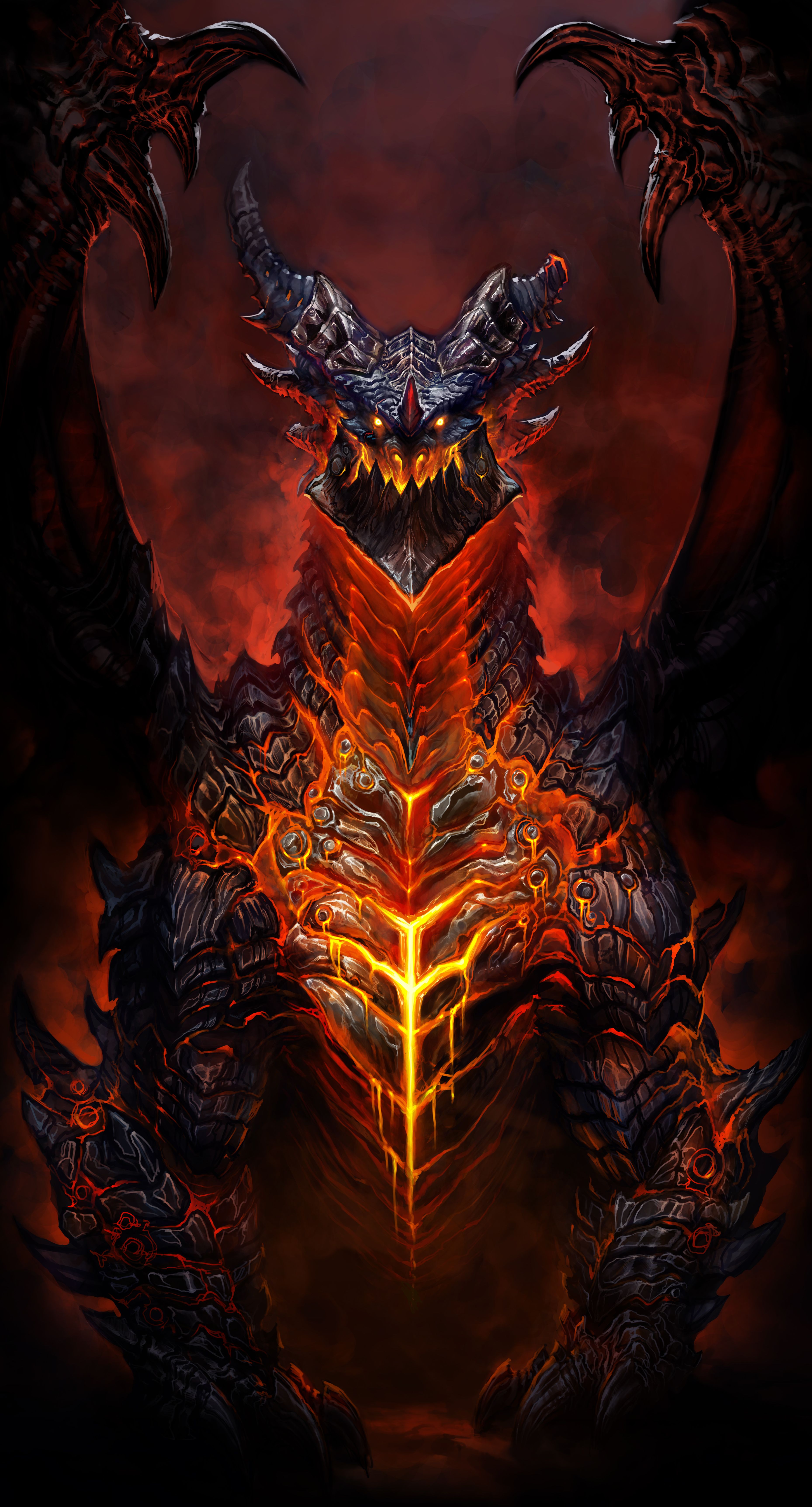 Photo WoW Dragons Deathwing Fantasy Games 3717x6900