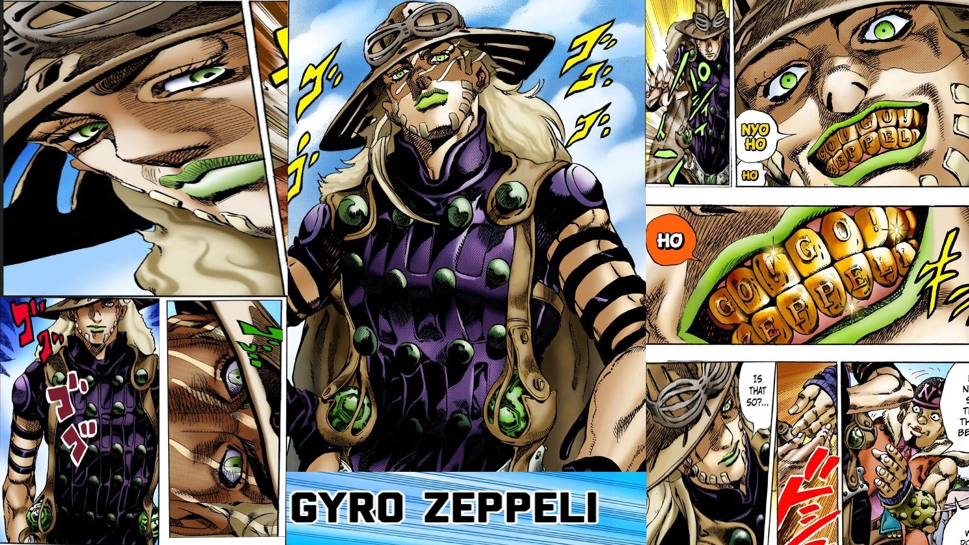 Steam Community - :: Gyro Zeppeli [Manga Panel Wallpaper]
