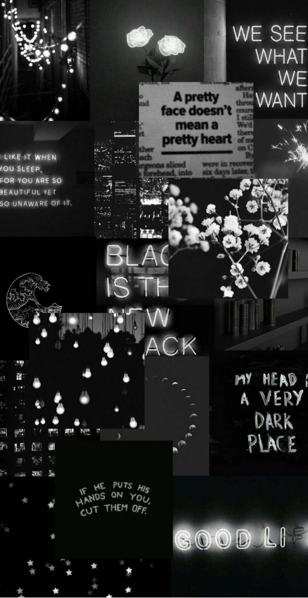 Featured image of post The Best 30 Black And White Aesthetic Wallpaper Collage