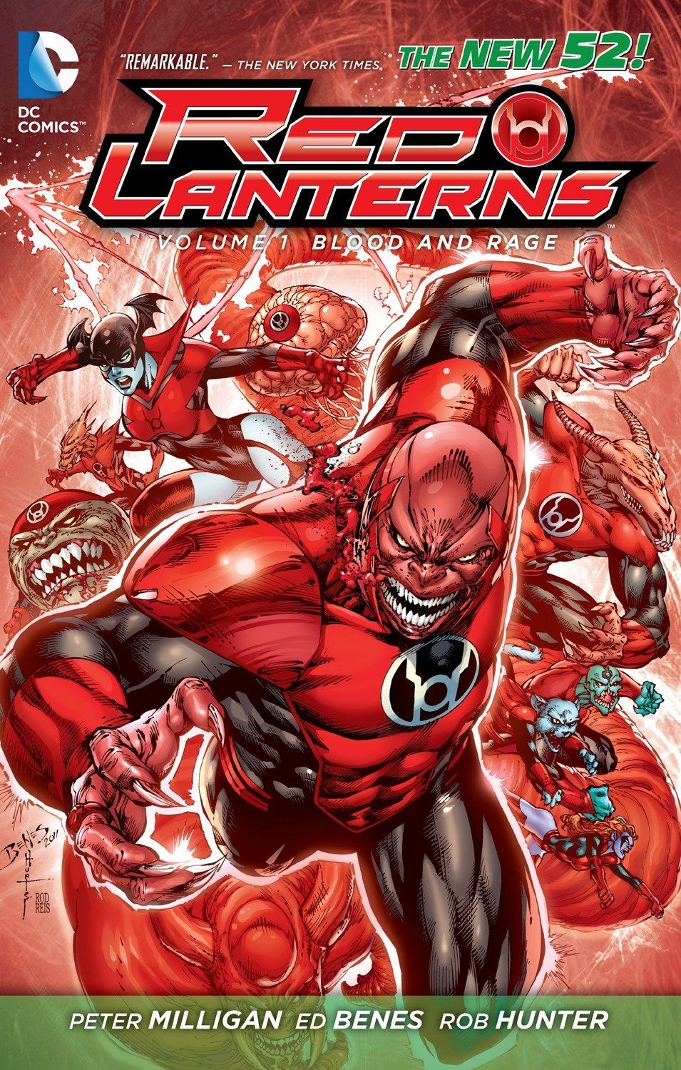 Red Lanterns Vol. 1: Blood and Rage (The New 52): Milligan, Peter, Benes, Ed: 9781401234911: Books
