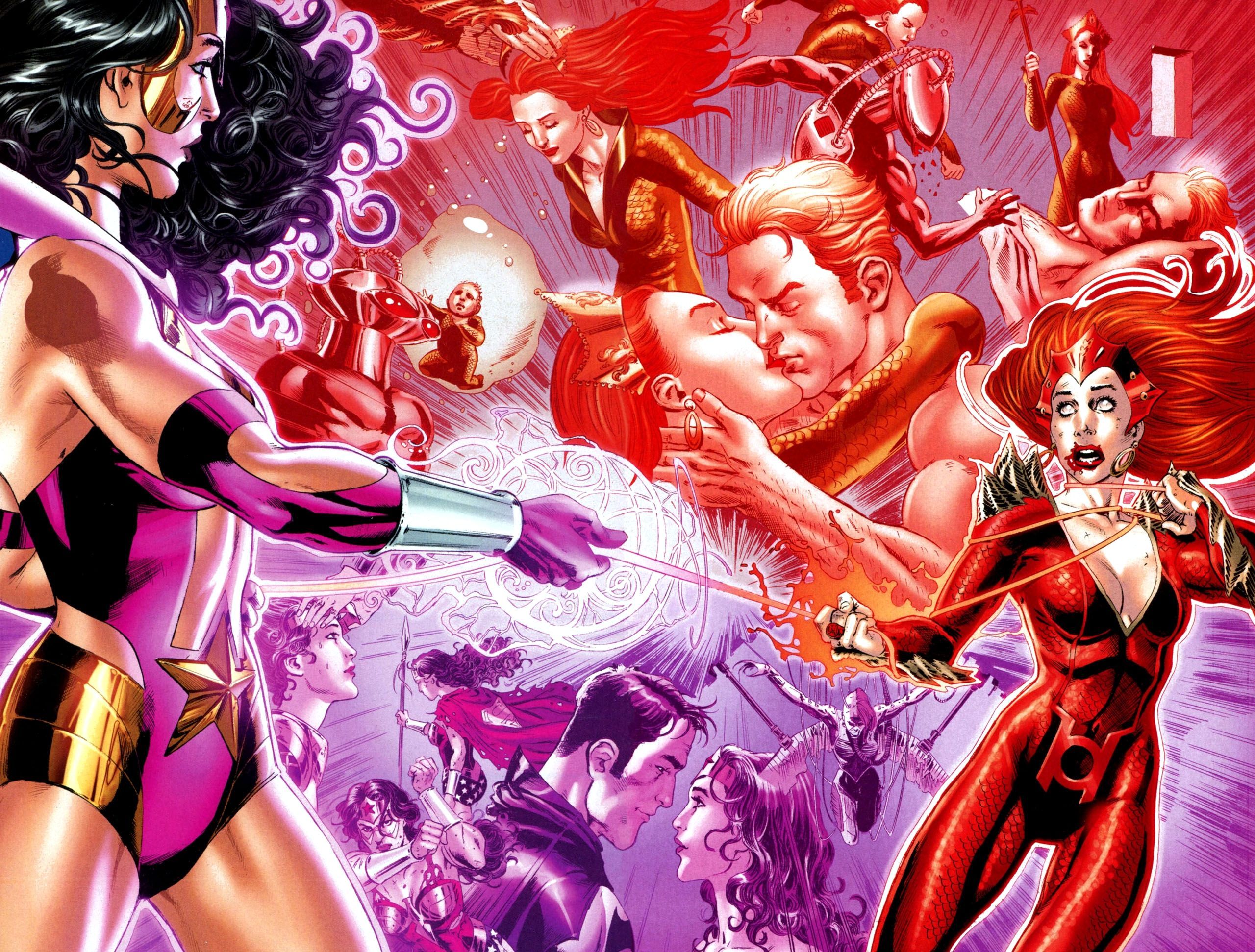 Red Lantern Mera vs. Star Sapphire Wonder Woman. Wonder woman comic, Blackest night, Red lantern corps