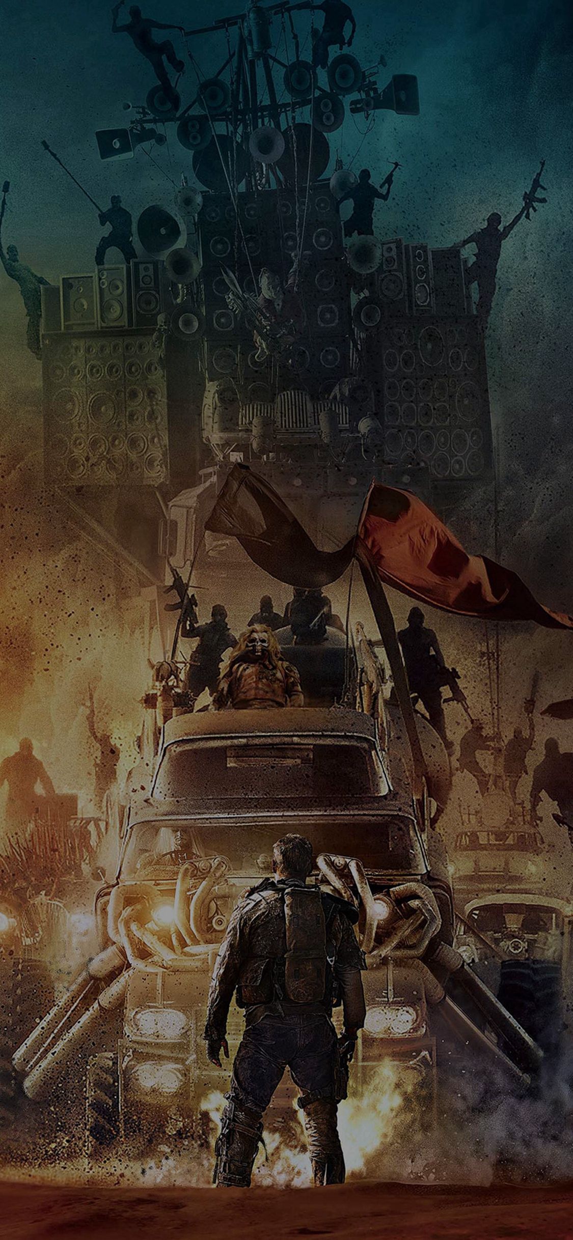 Poster Mad Max Furyroad Art Illust Dark iPhone X Wallpaper. Mad max road, Mad max fury road, Mad max