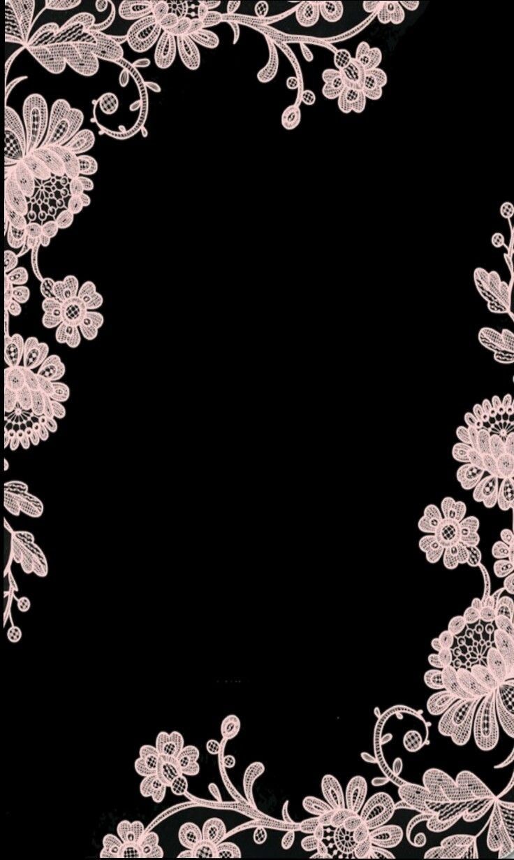 Girly iPhone Black Background Wallpaper