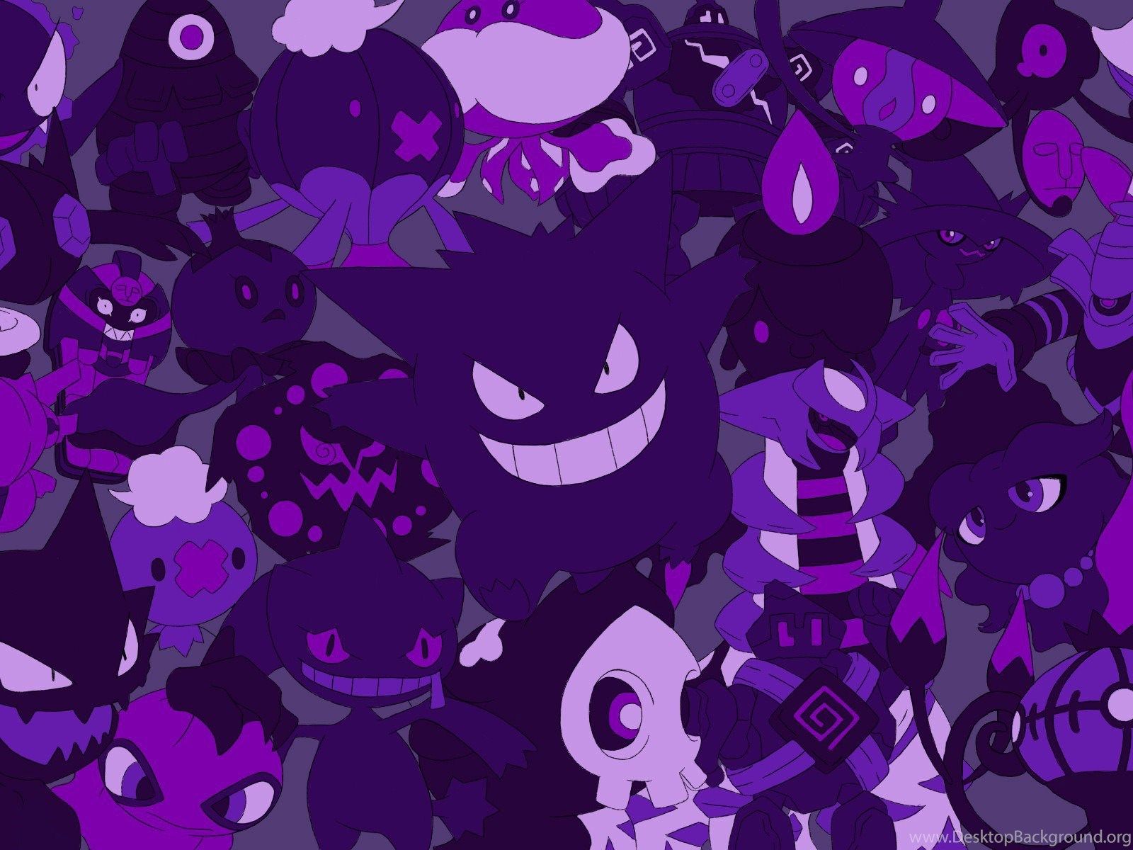 Purple Pokemon Wallpaper Anime Wallpaper Desktop Background