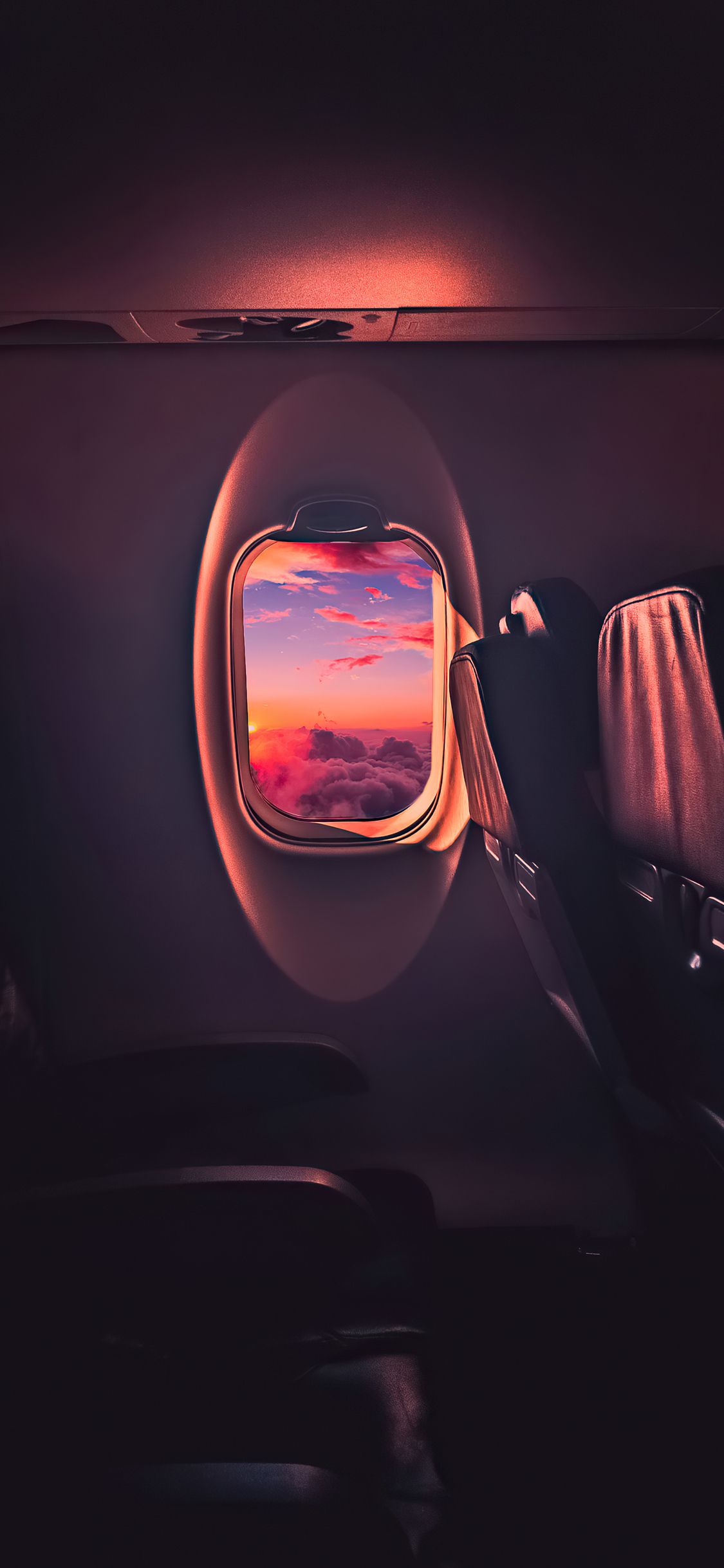 Beautiful Sunset Through Airplane Window iPhone XS, iPhone iPhone X HD 4k Wallpaper, Image, Background, Photo and Picture
