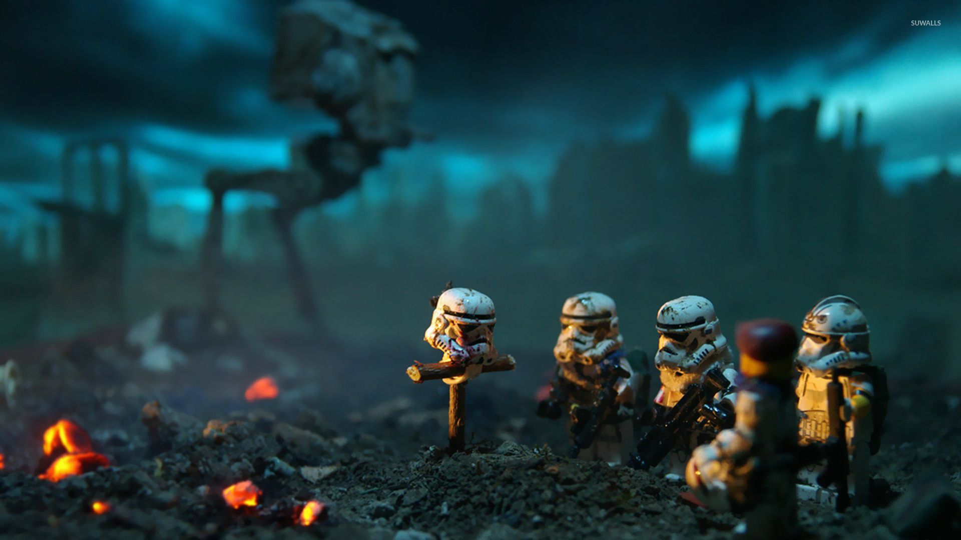 LEGO Stormtrooper burial wallpaper wallpaper