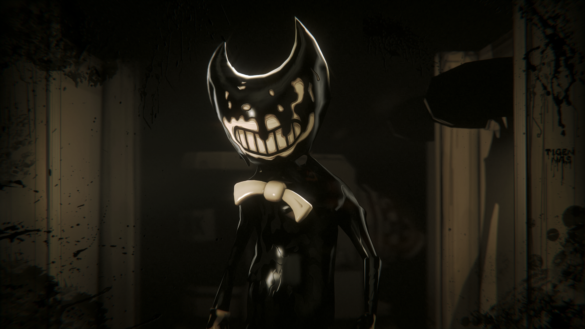 Image result for bendy and the ink machine ink monster. Bendy and the ink machine, Ink, Alice angel