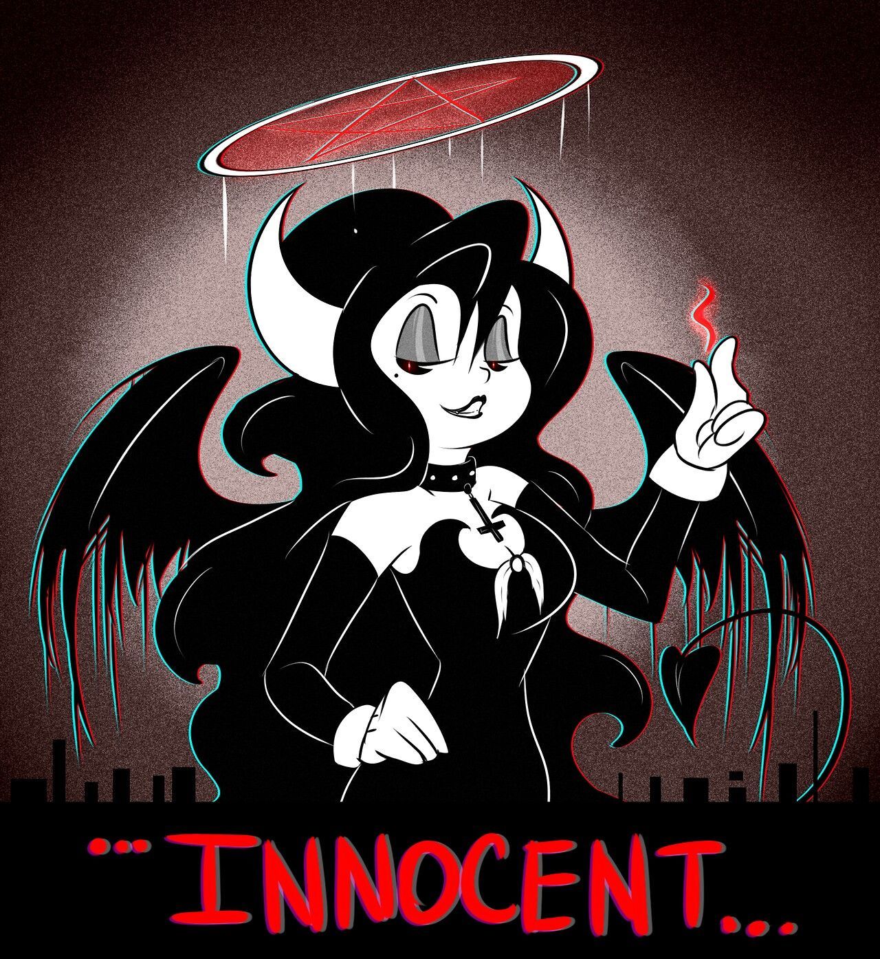 Alice demon. Bendy and the ink machine, Alice angel, Drawings