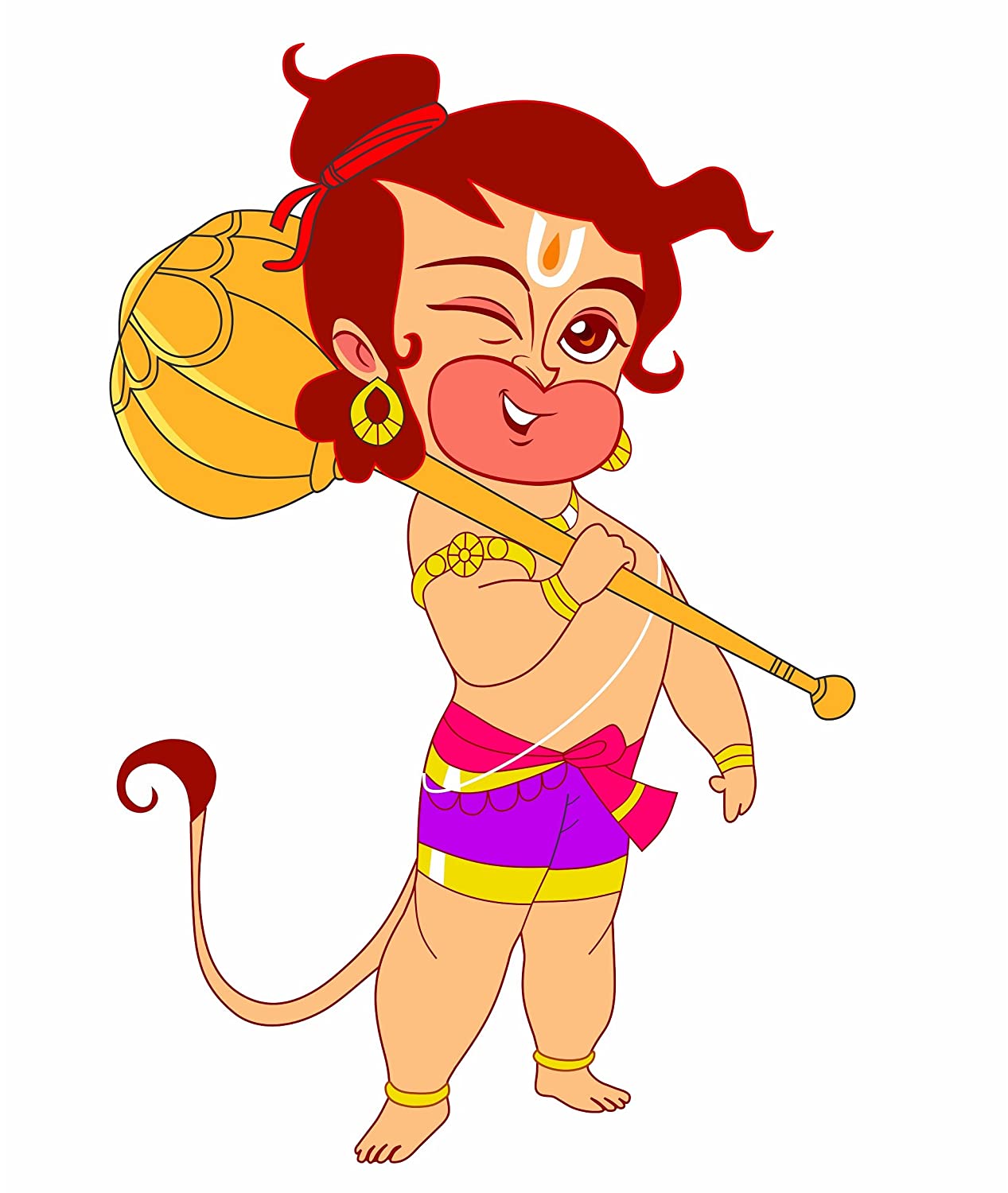 Premium Vector  Sketch hand drawn single line art coloring page line  drawing lord hanuman day