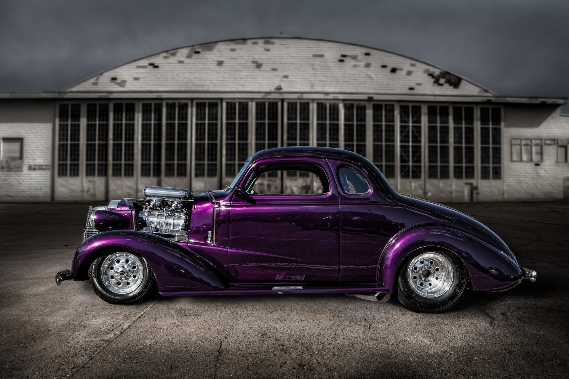 Hot Rod Classic Car Purple Classic Retro Street HD Wallpaper. Classic Cars, Hot Rods, Car