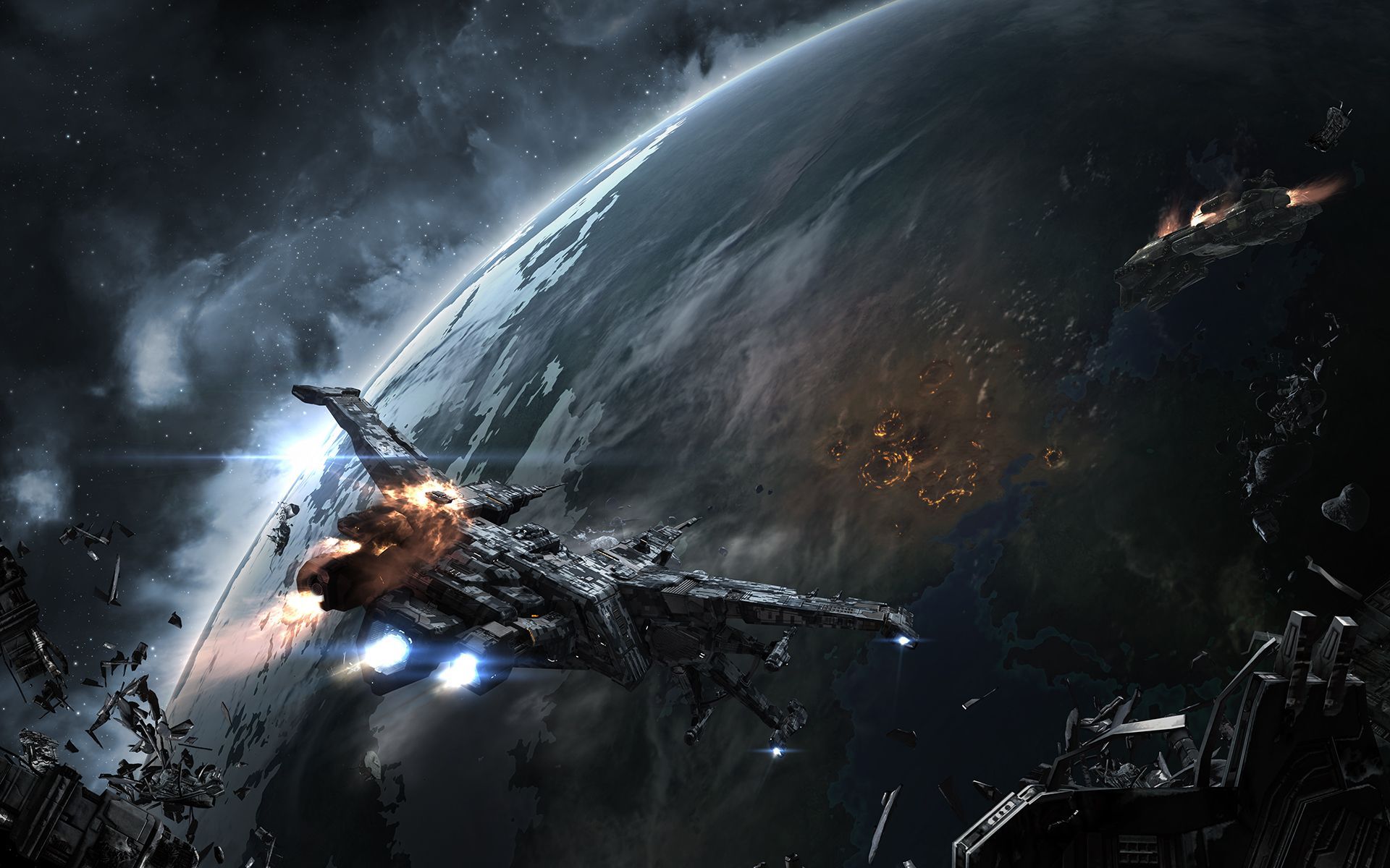 EVE Online Ships Planets Games Space Spaceship Planet Sci Fi Wallpaper Background. Eve Online, Sci Fi Wallpaper, Space Battles