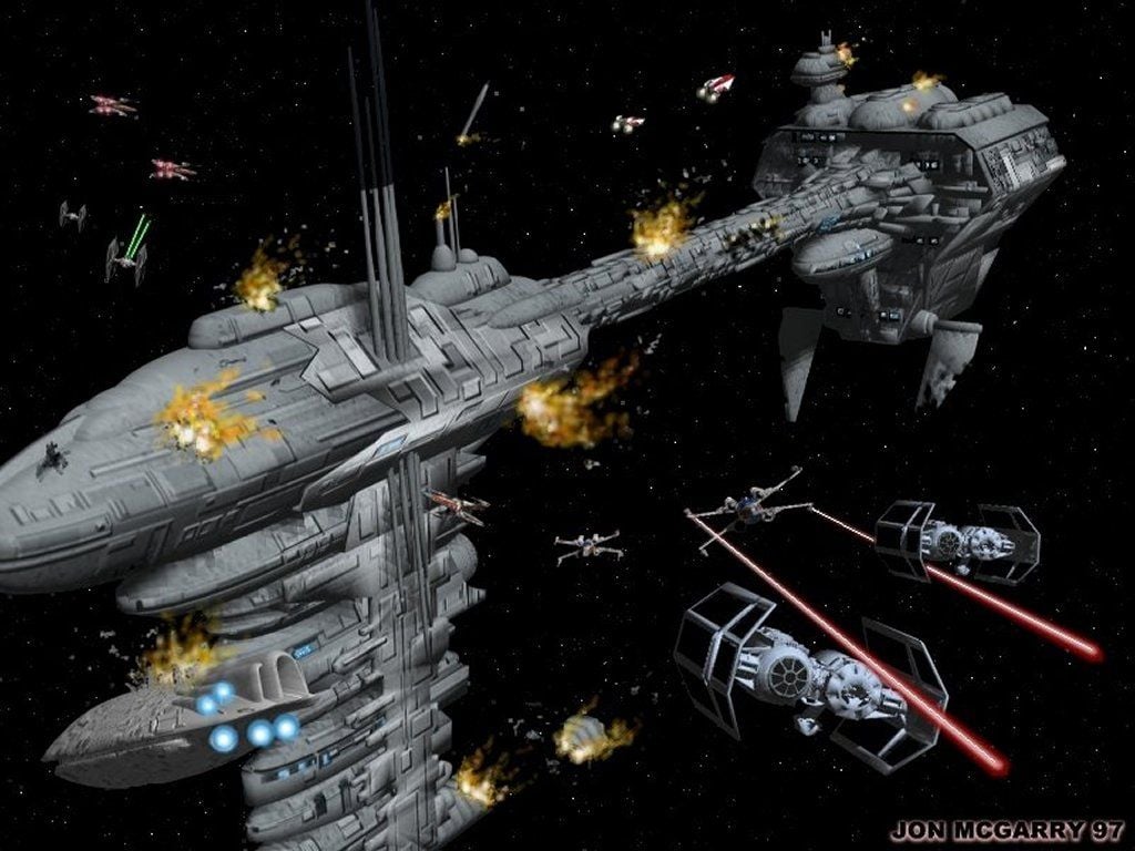 Star Wars Space Battle Wallpaper