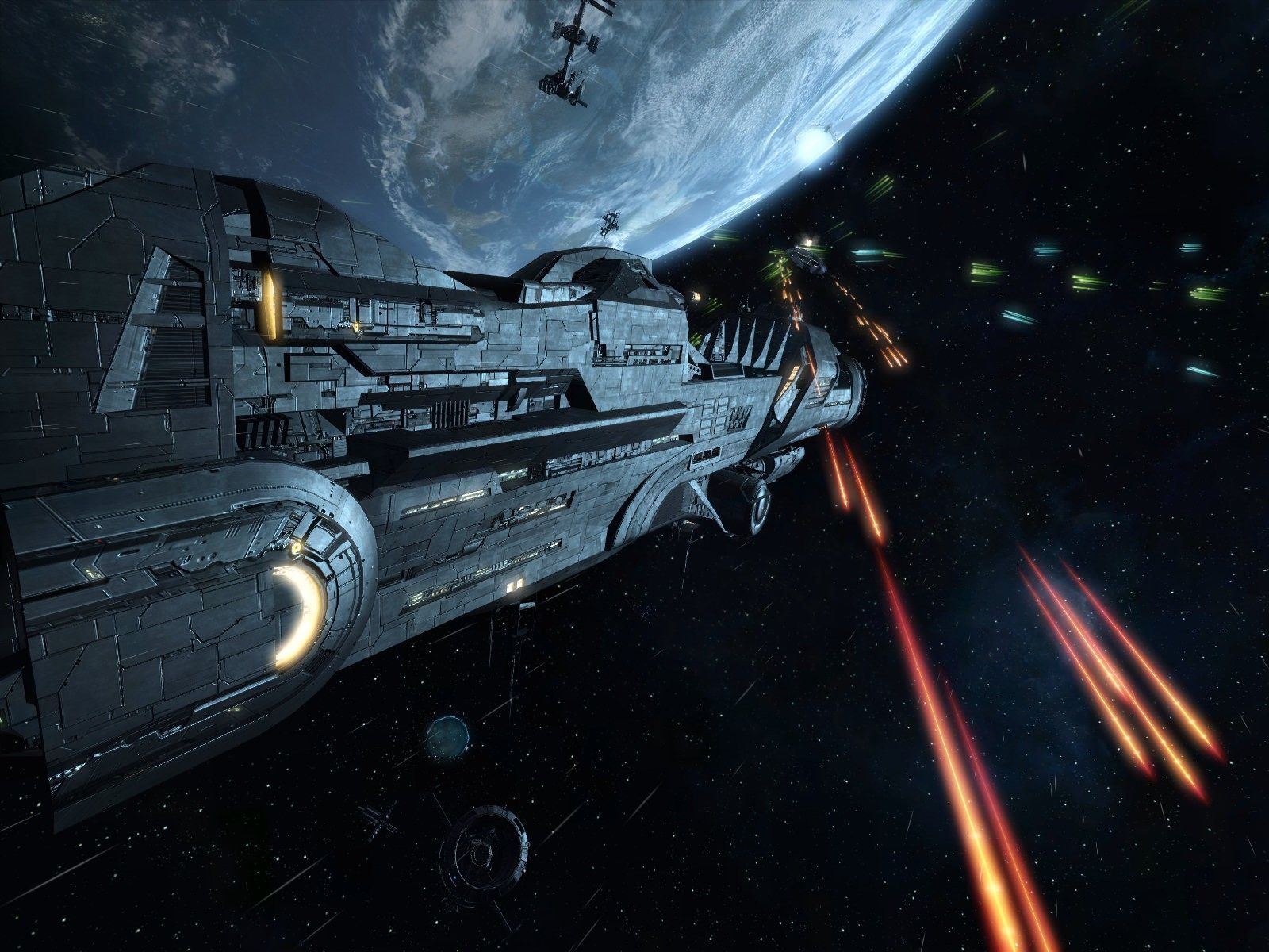 Space Battle Wallpaper to Cover Your Desktop in Glory. Space battles, Spaceship art, Stargate universe