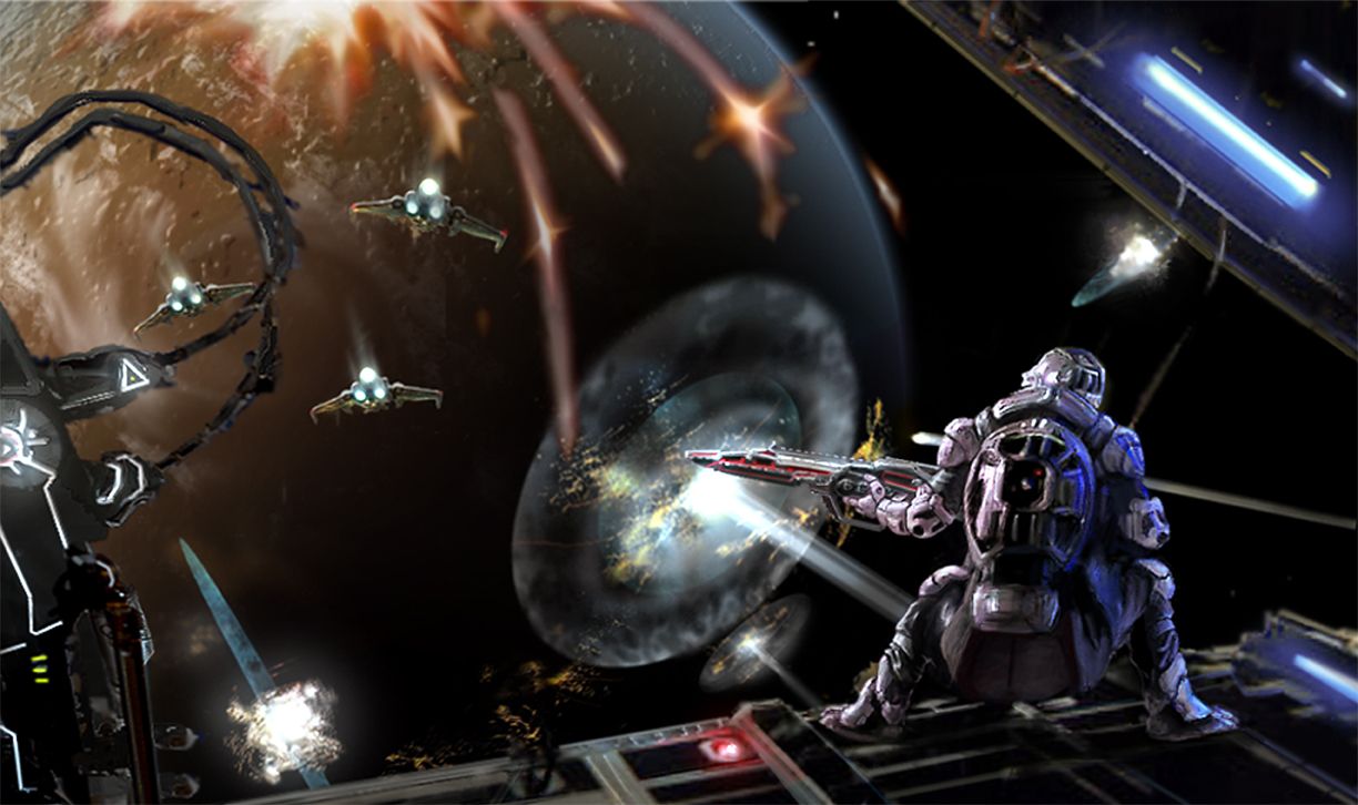 Halo Space Battle Wallpaper