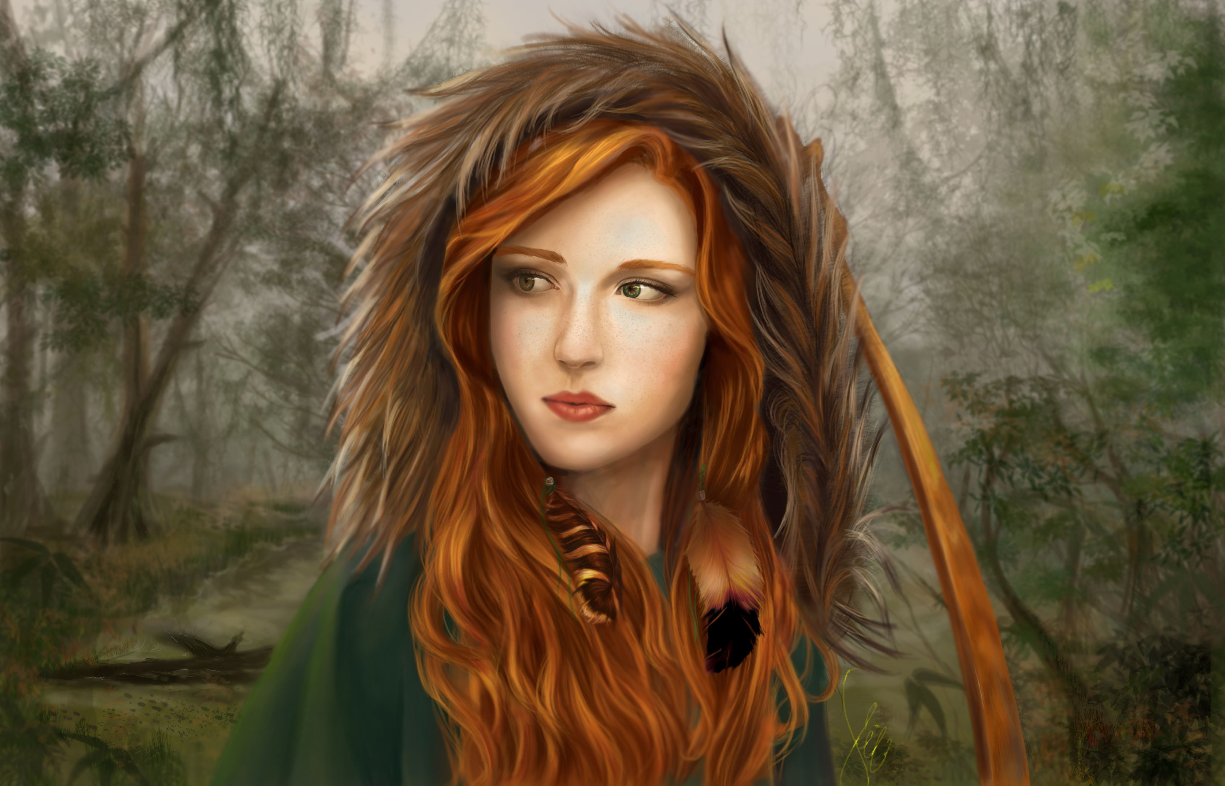 Redhead paintings