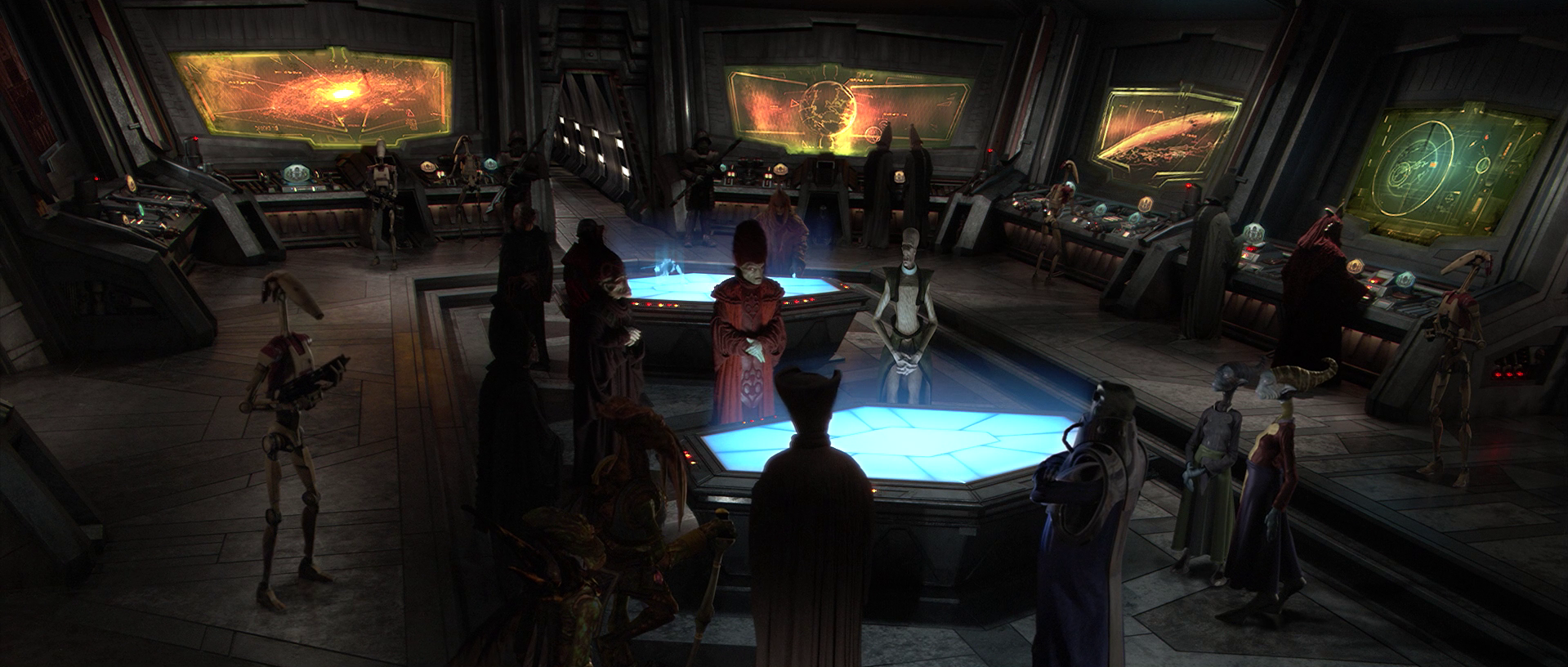 Separatist Council War Room. Star wars canon, Star wars planets, Star wars