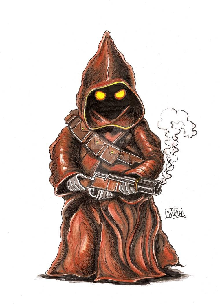 Jawas. Star wars characters picture, Star wars species, Star wars characters drawings