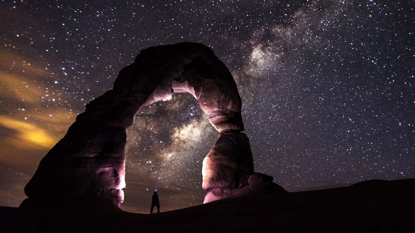 Sky Stars 1366x768 Resolution HD 4k Wallpaper, Image, Background, Photo and Picture