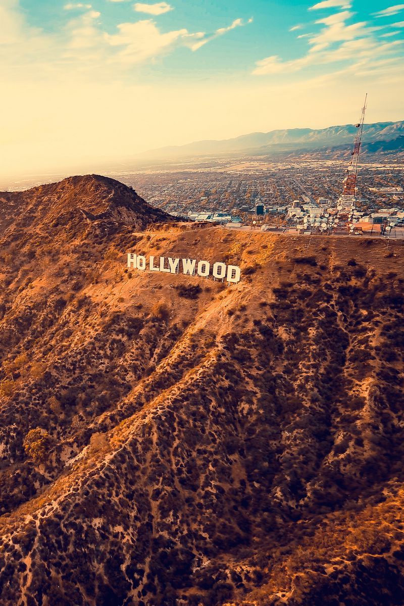 Download Wallpaper 800x1200 Hollywood, Mountains, Los Angeles Iphone 4s 4 For Parallax HD Background