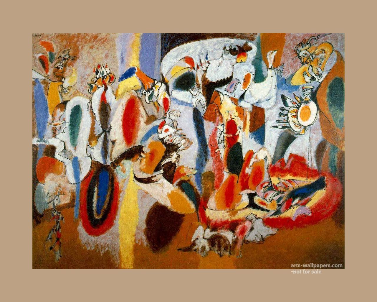 Artist is Arshile Gorky. Don't own this one, but like it. Abstract expressionism art, Abstract expressionism, Art movement