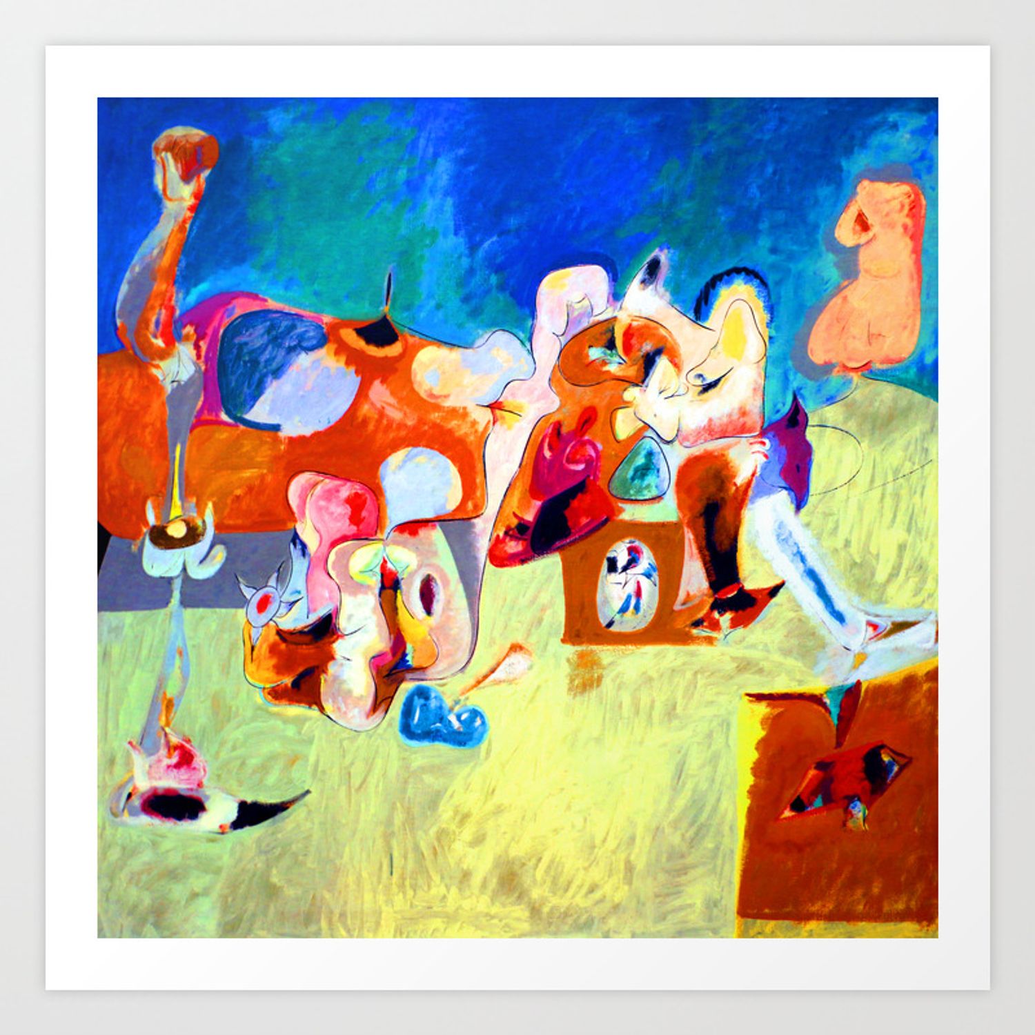 Arshile Gorky Plough and Song Art Print