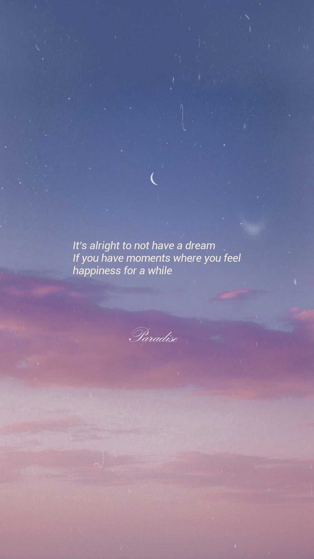 Aesthetic Sky Quotes, Download Wallpaper