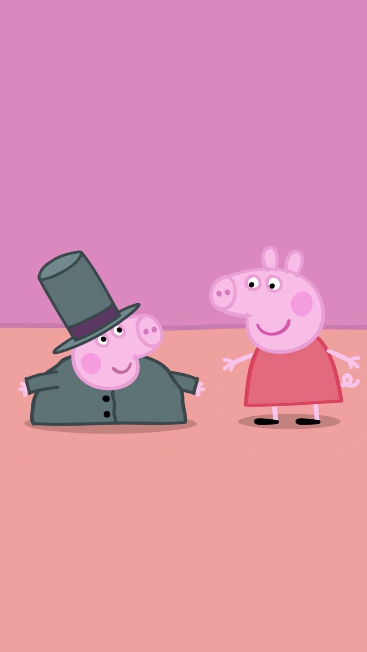 Peppa Pig Wallpaper What Are You Doing On My Phone. Peppa pig wallpaper, Pig wallpaper, Cute cartoon wallpaper