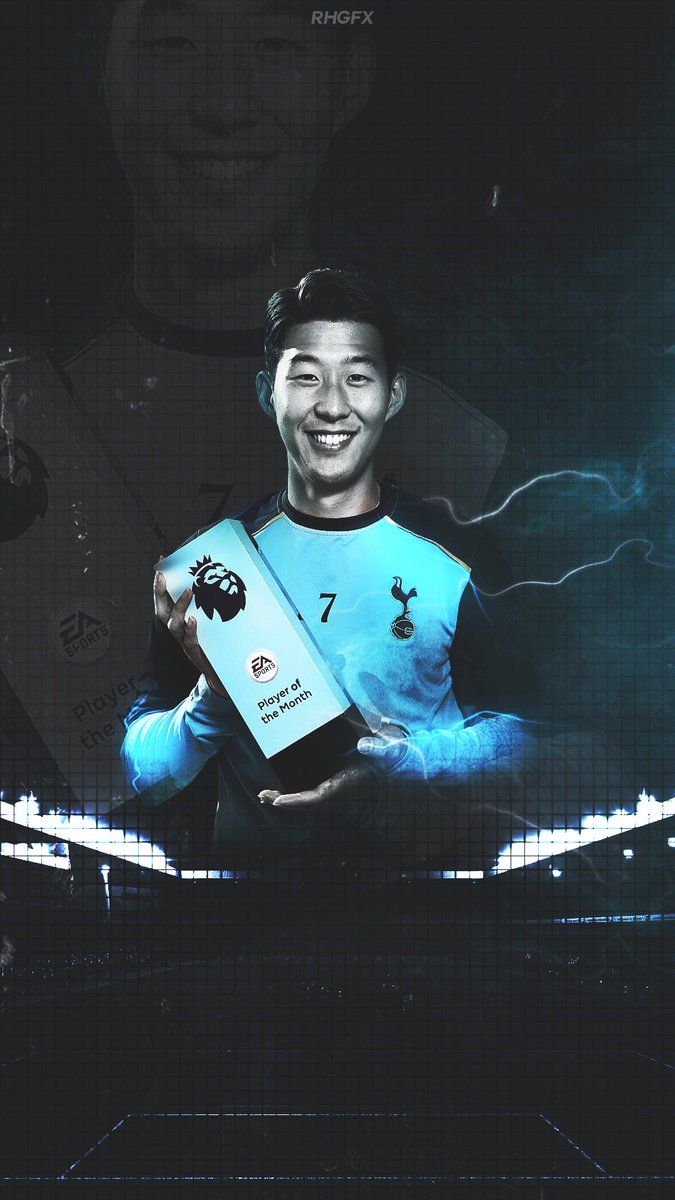 RHGFX Heung Min. Player Of The Month. Wallpaper. #mobile #spurs