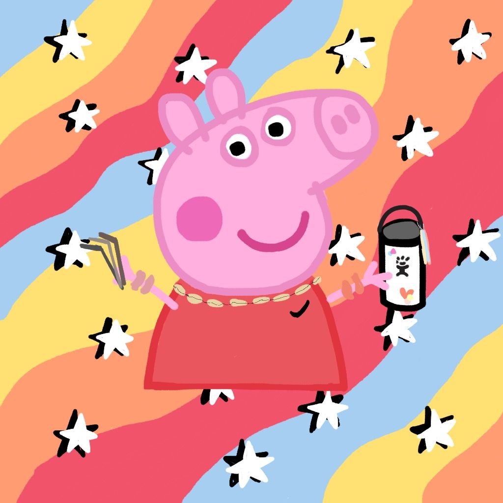 Vsco Peppa pig. Funny wallpaper, Peppa pig wallpaper, Pig wallpaper