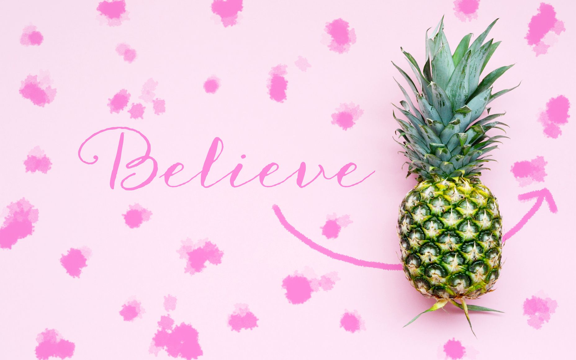 Girly Pineapple Pink Desktop Background Live Wallpaper HD