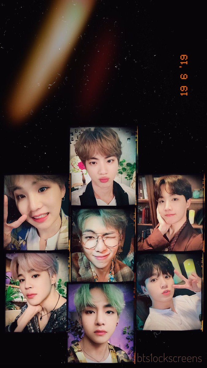 Here⁷ 5th Muster Magic Shop OT7 Photocard Selfie Lockscreen/ Wallpaper. RM/ Kim Namjoon/ Joon, Jin/ Kim Seokjin, Suga/ Min Yoongi, J Hope/ Jung Hoseok/ Hobi, Jimin/ Park Jimin, V/ Kim