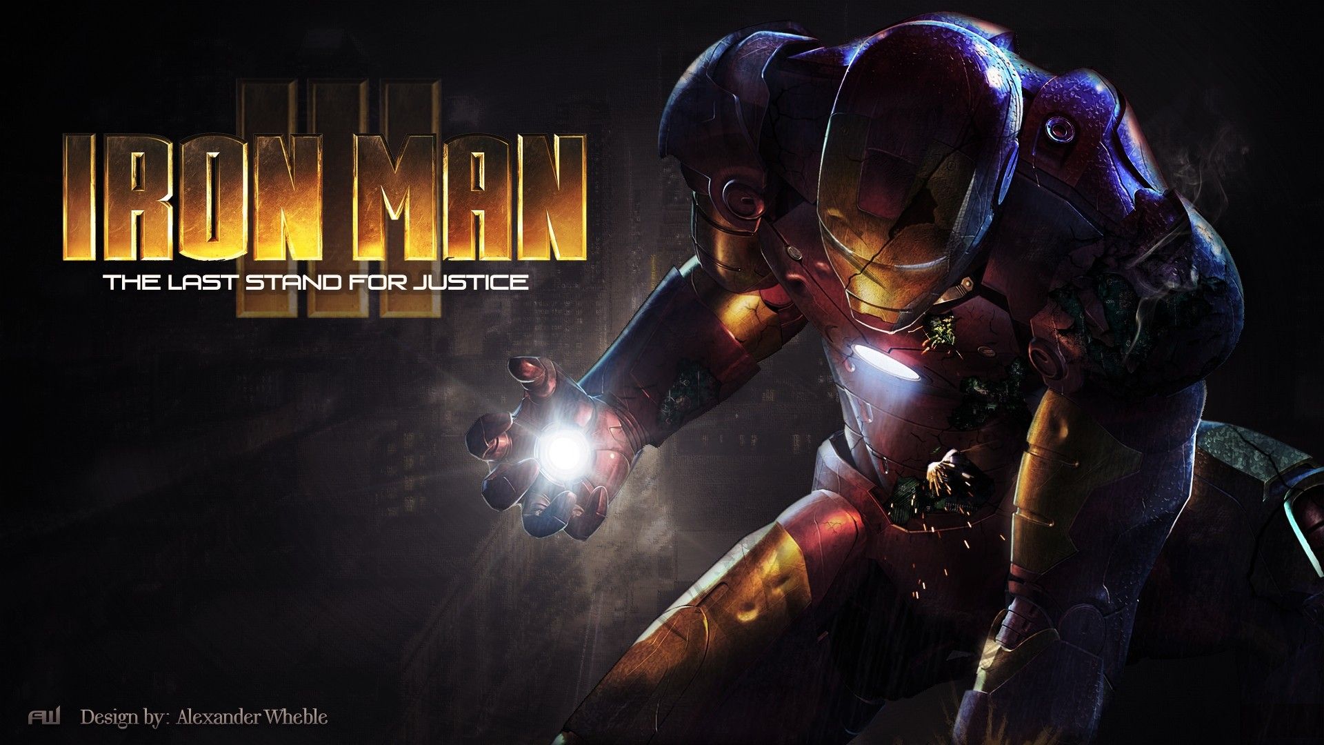 Iron Man, superheroes, glowing, Marvel Comics, movie posters, Iron man 3 wallpaper