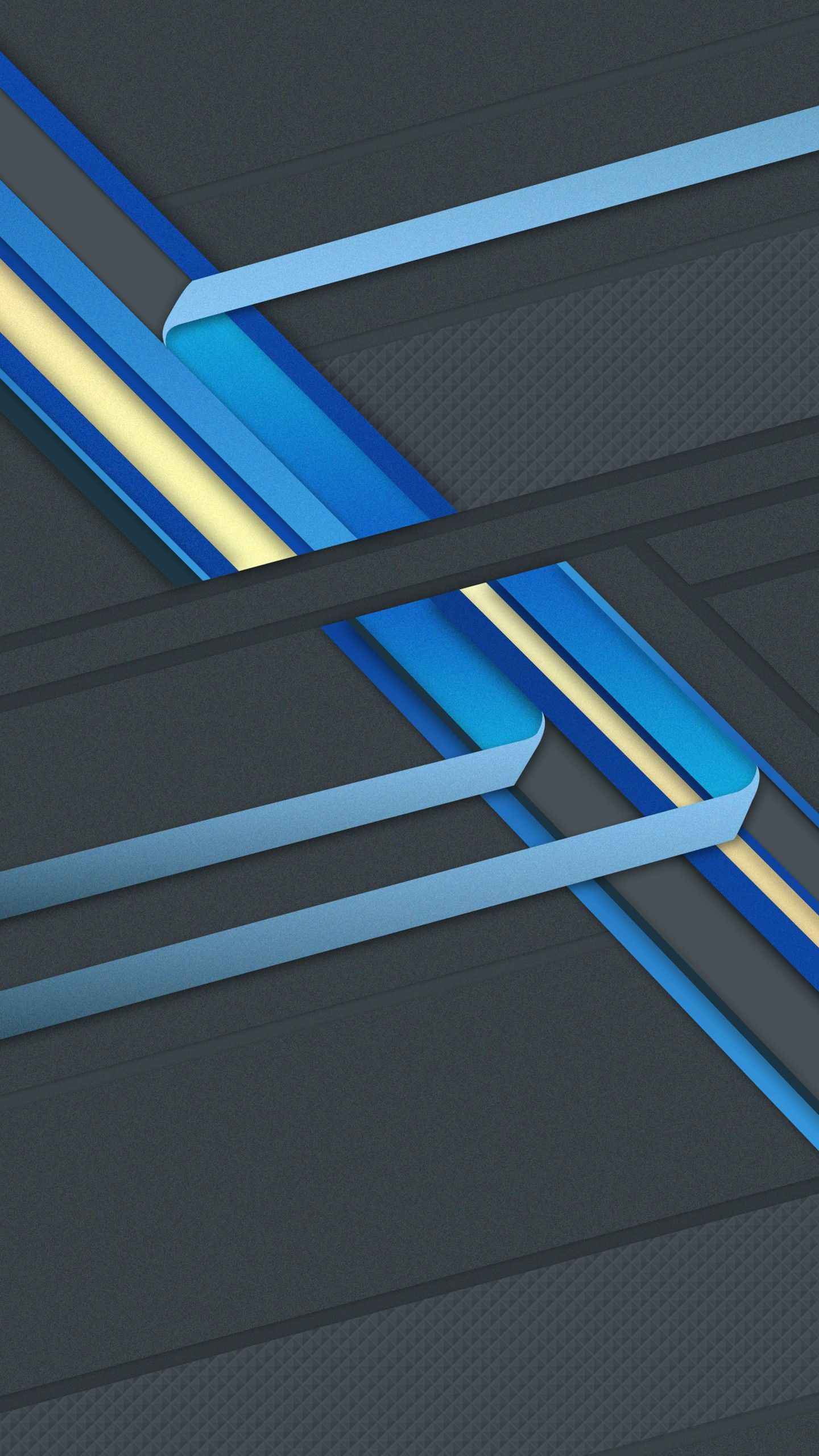Blue Lines Abstract Material Design Wallpaper