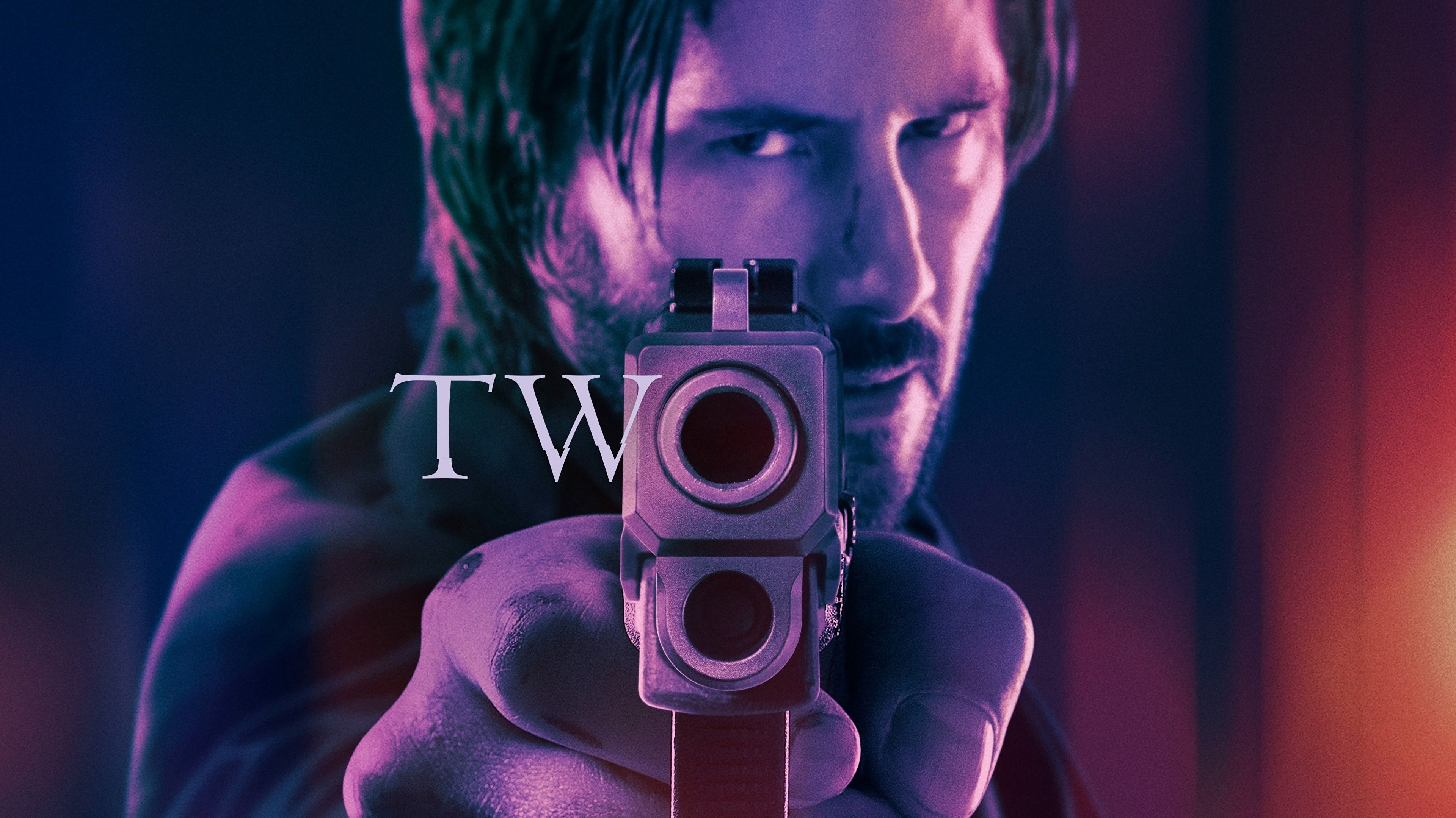 image John Wick: Chapter 2 Keanu Reeves pistol Gun barrel 3840x2160