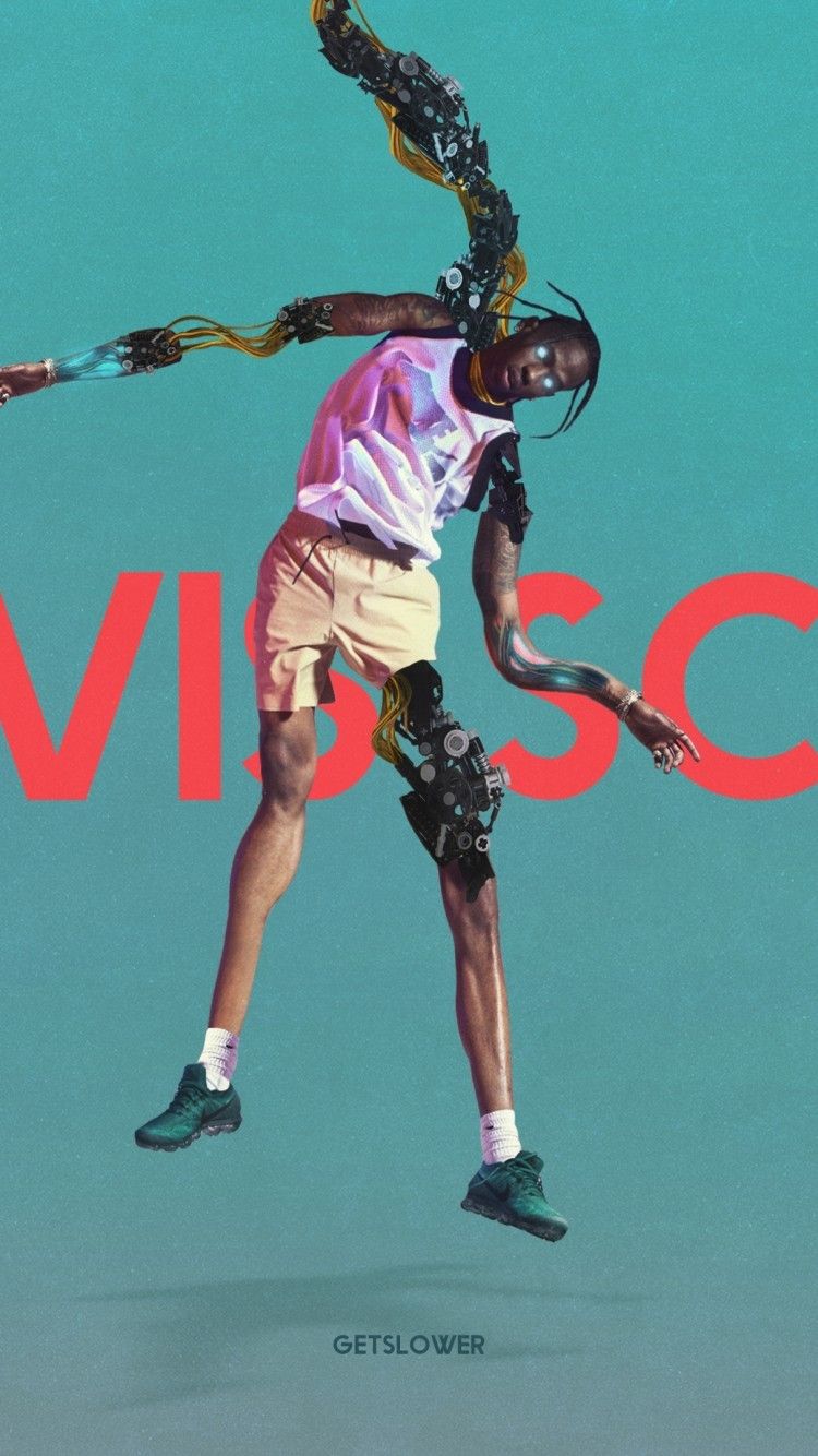Download 750x1334 Travis Scott, Rapper, Artwork Wallpaper for iPhone 7, iPhone 6
