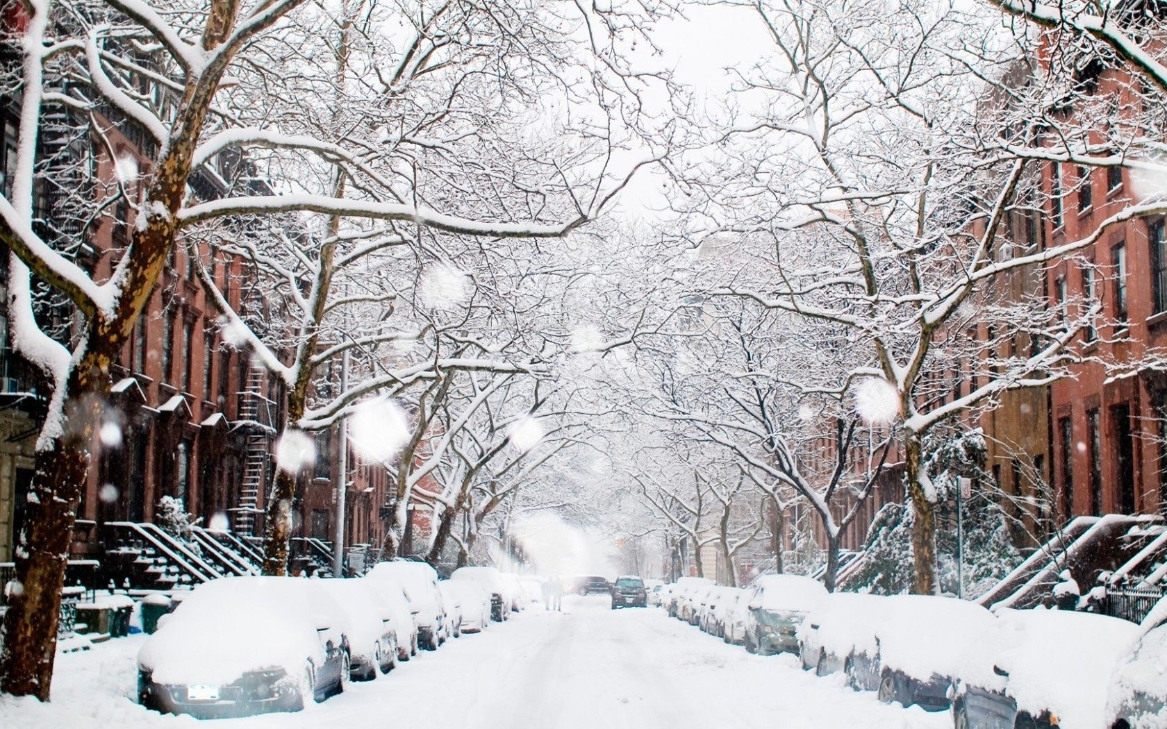 Winter city winter street snow street