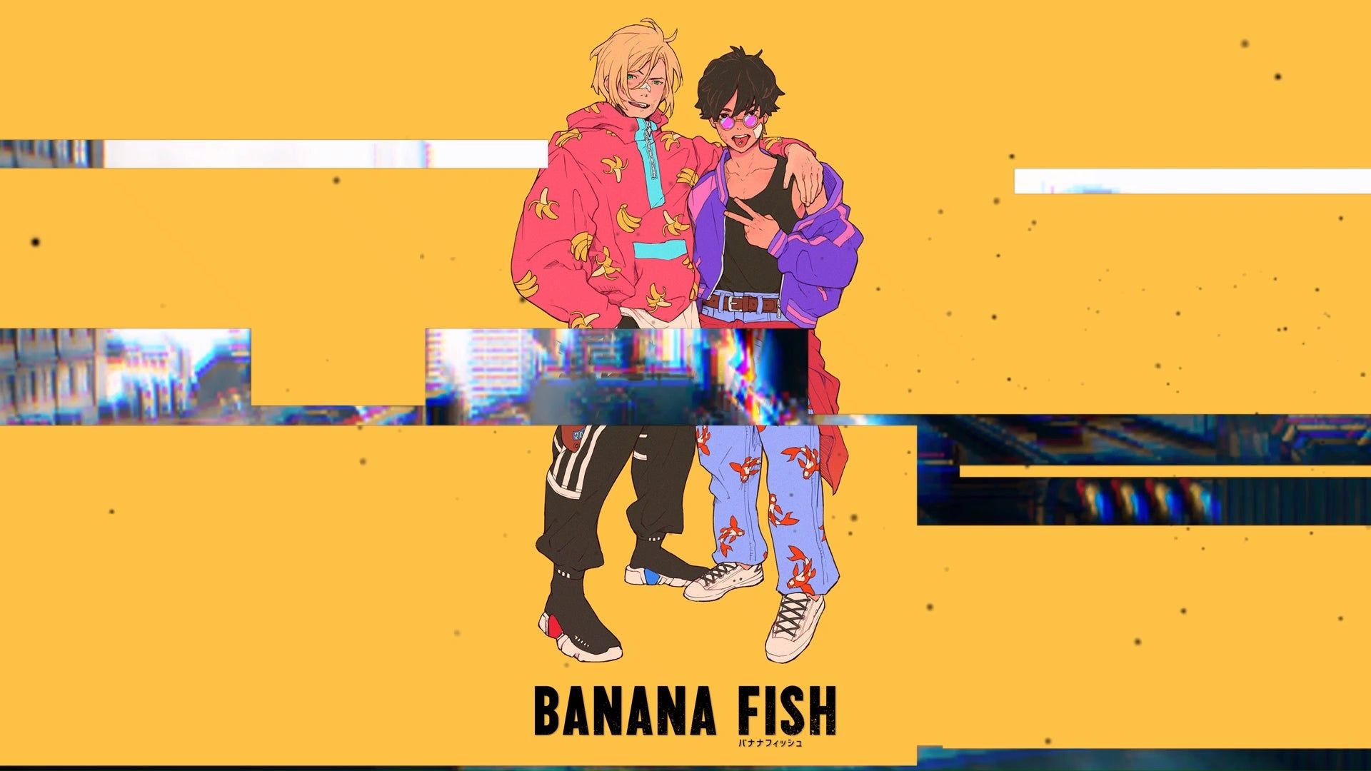 IDK if i should post this here but here it is. a Soft Banana Fish wallpaper