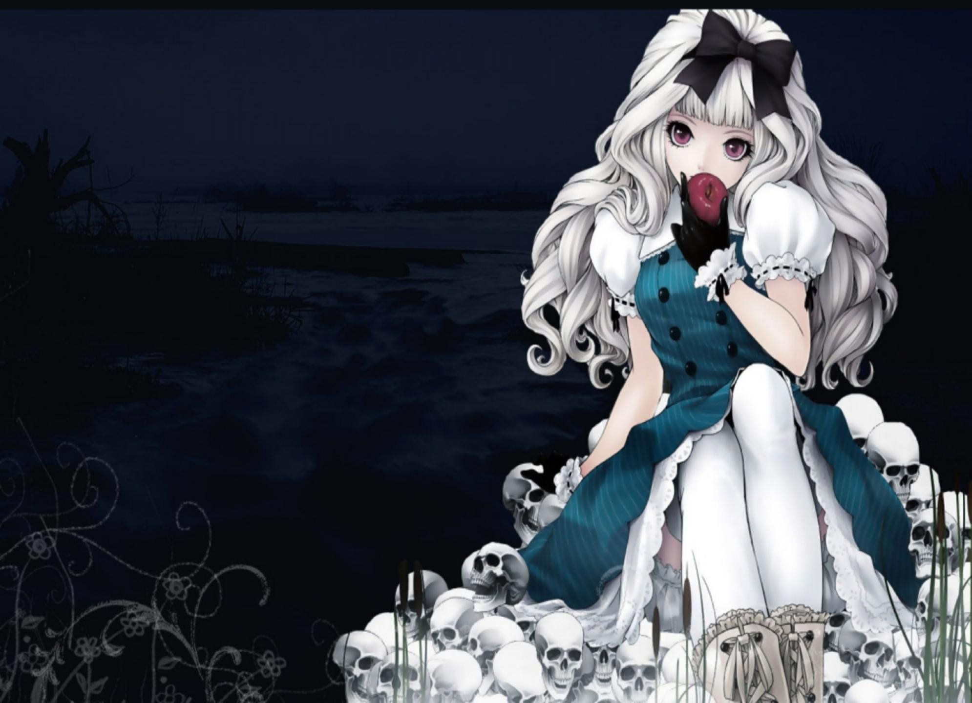 Creepy Anime Wallpaper HD Resolution Zombie, Desktop, Gothic Anime Girl