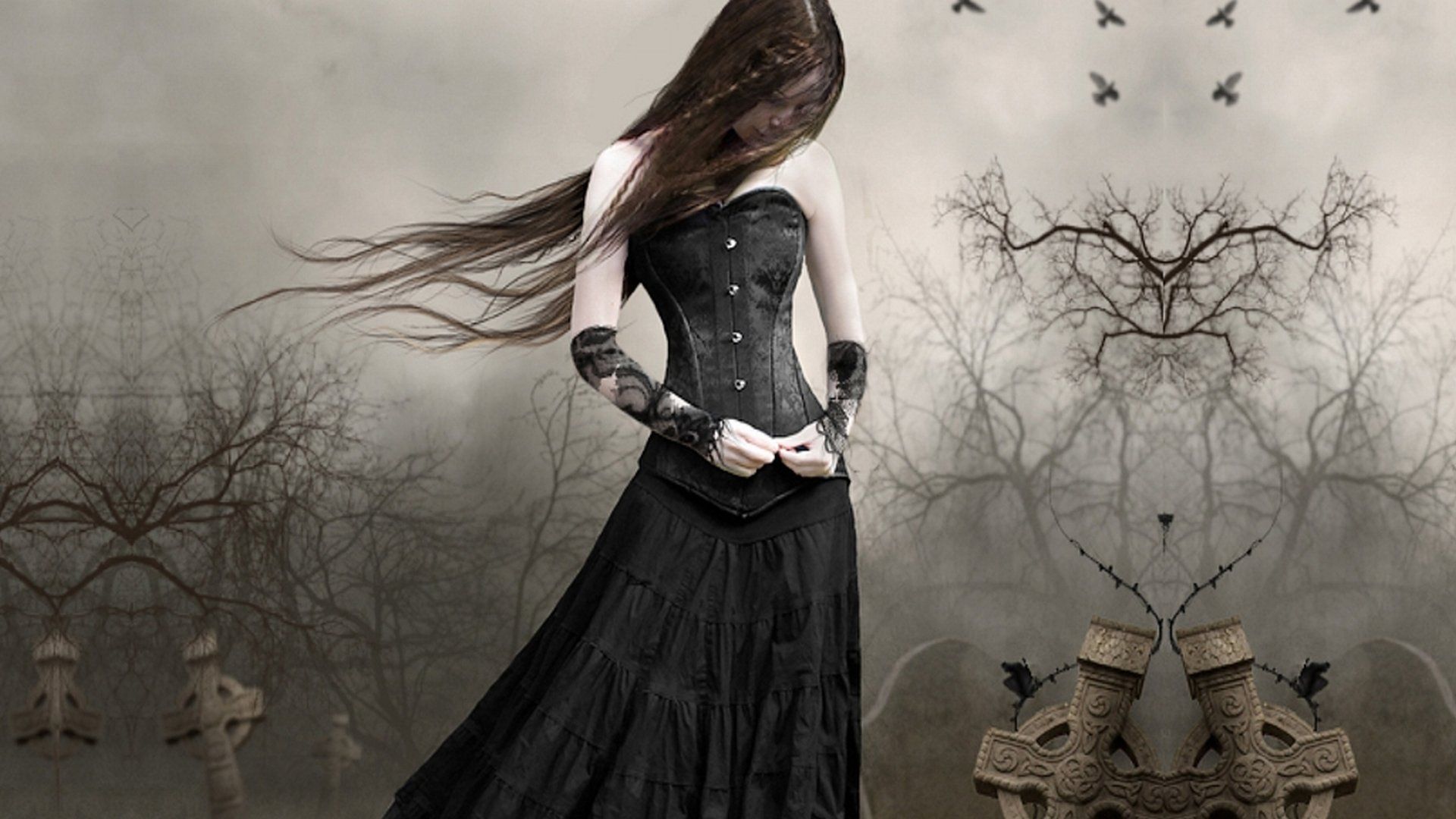 gothic, Girl Wallpaper HD / Desktop and Mobile Background