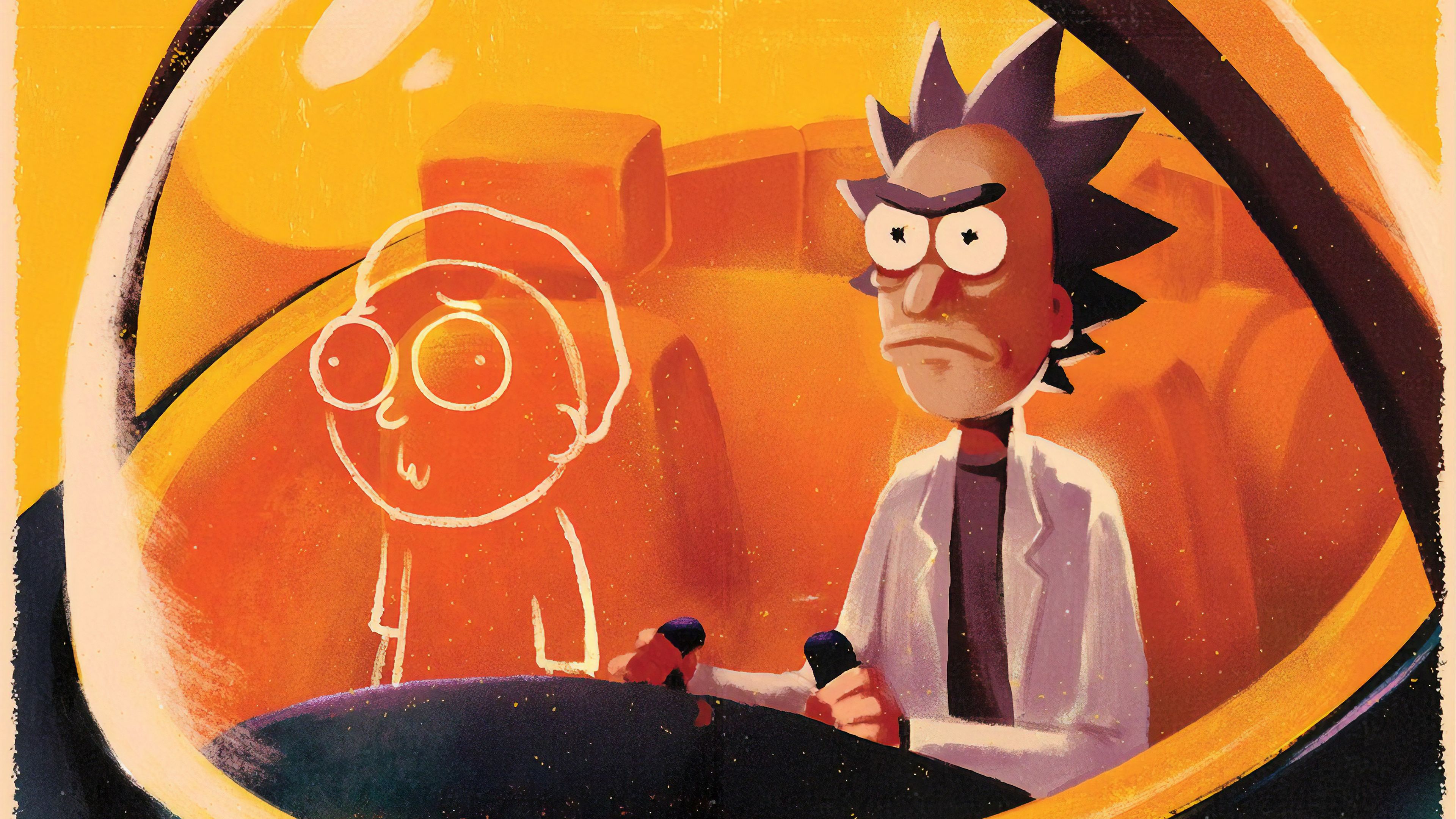 Rick And Morty Cartoon Art 4k, HD Tv Shows, 4k Wallpaper, Image, Background, Photo and Picture