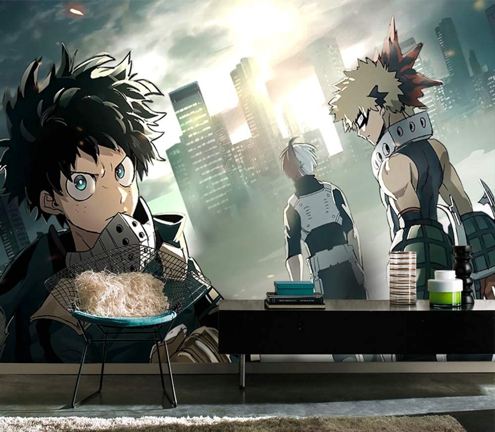 My Hero Academia Anime Kids Mural HD Print 3D Photo Wallpaper Living Room Bedroom Office Corridor Wall Decoration 350cmx256cm: Amazon.co.uk: DIY & Tools
