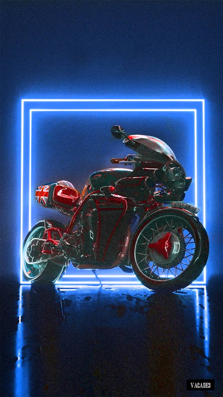 Neon Motorcycle wallpaper