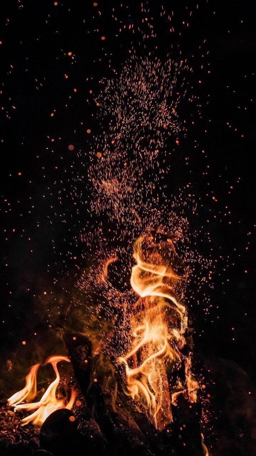 Aesthetic Fire HD Wallpaper (Desktop Background / Android / iPhone) (1080p, 4k) (1080x1920) (2020)