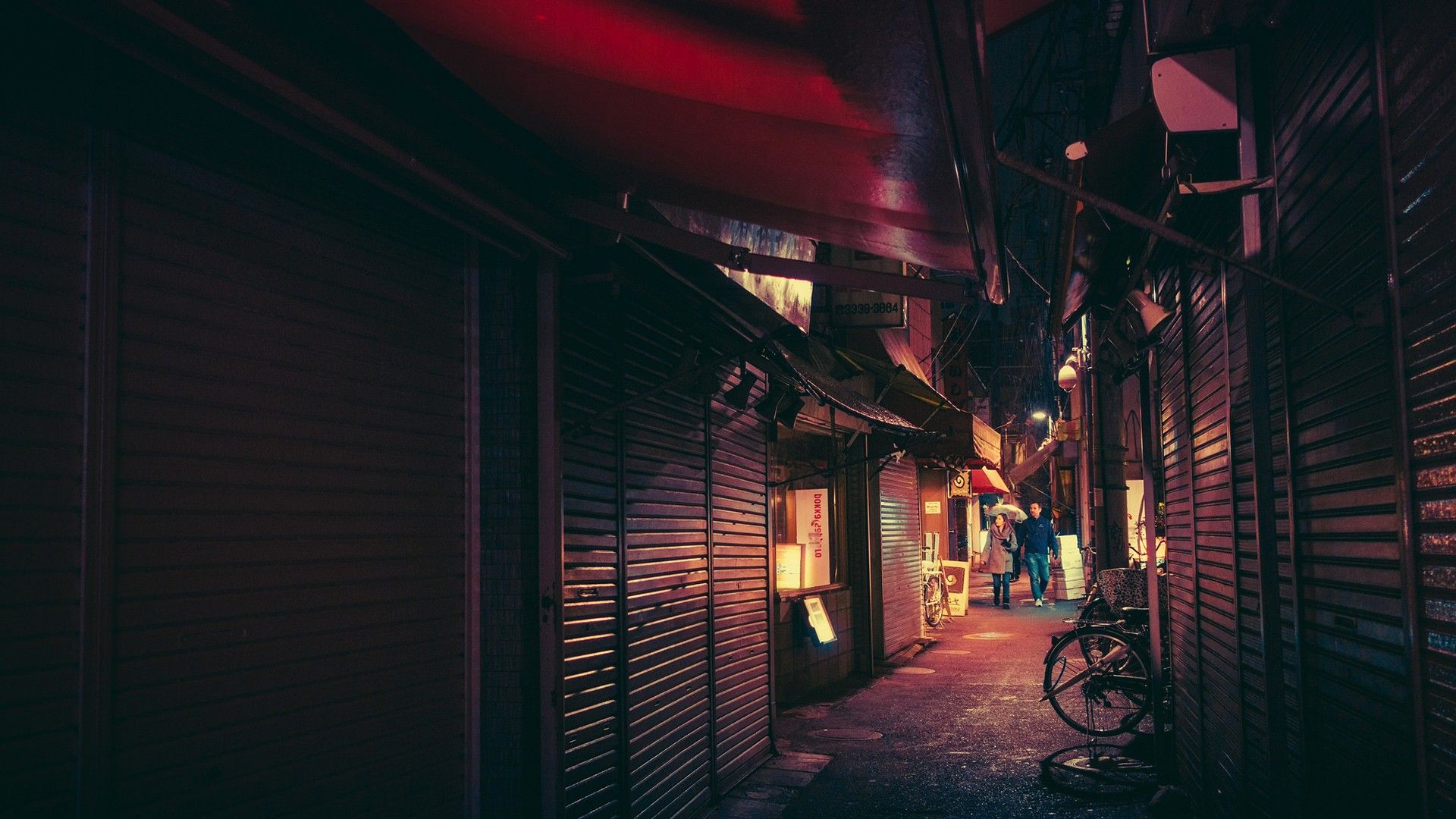 Japanese, Tokyo, Neon light, Bicycle Wallpaper HD / Desktop and Mobile Background