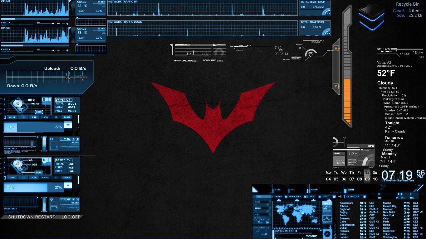 Batcomputer Wallpaper