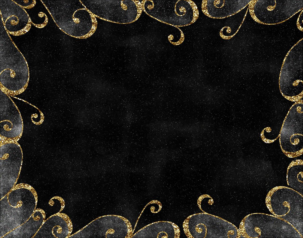 Black And Gold Background Background for Free PowerPoint