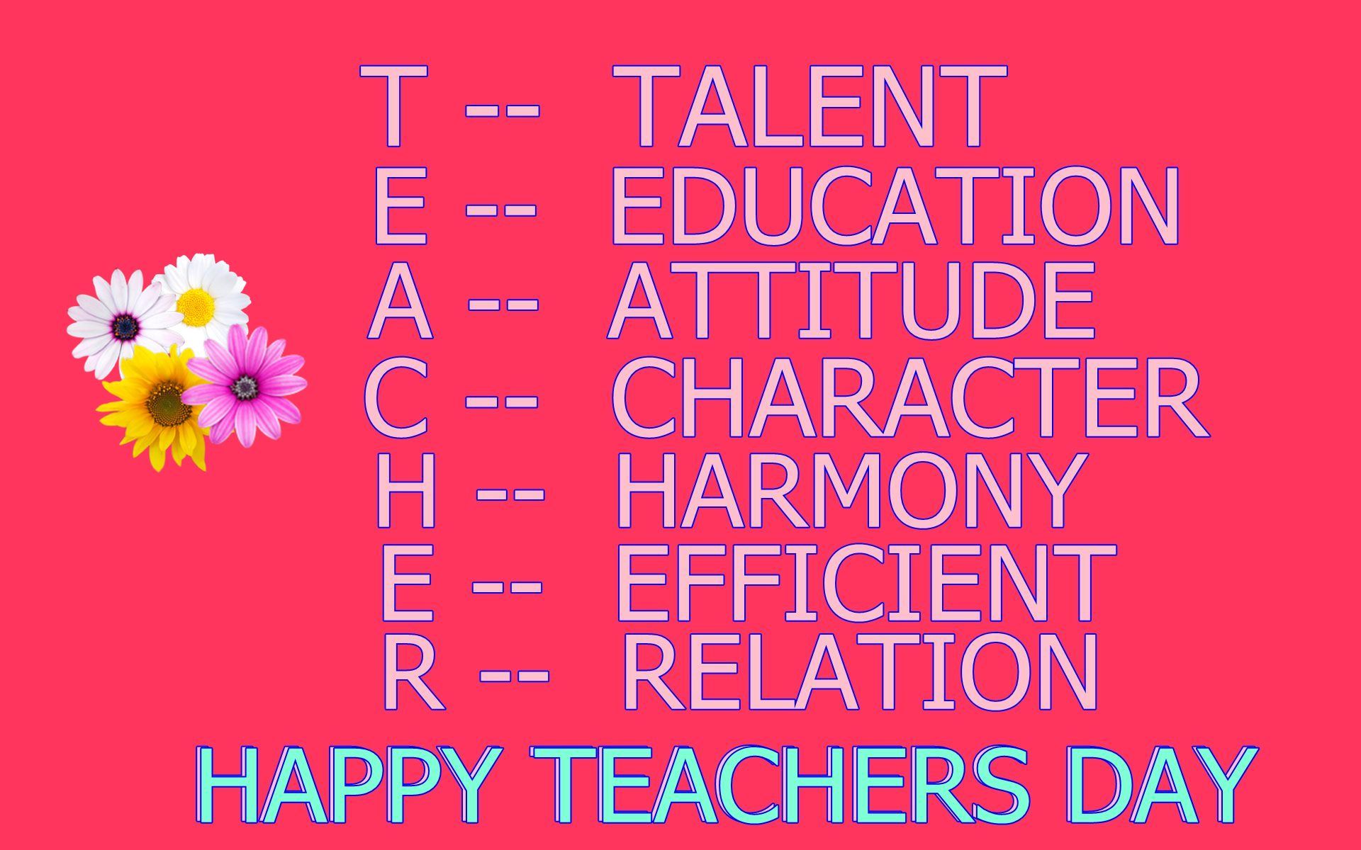 Teachers Day Best Quotes HD Wallpaper
