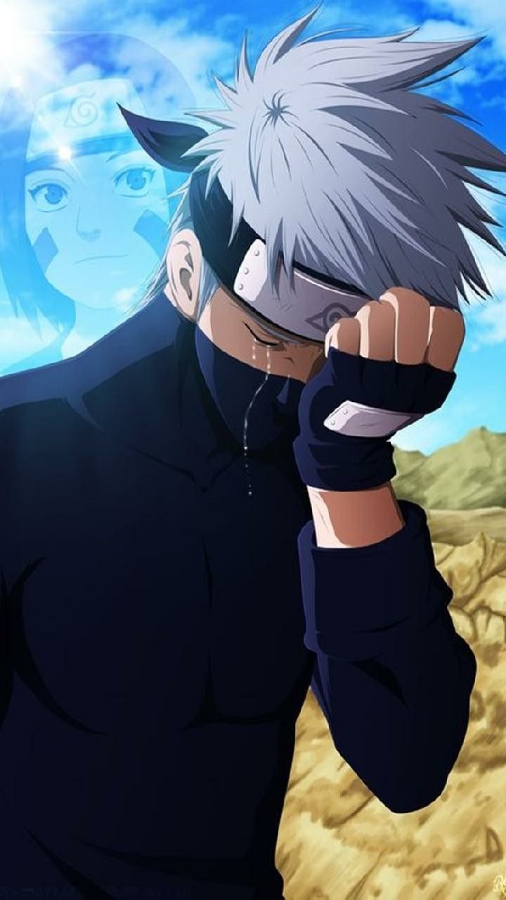 Kakashi Crying for Rin (?). Naruto kakashi, Naruto fan art, Kakashi hatake