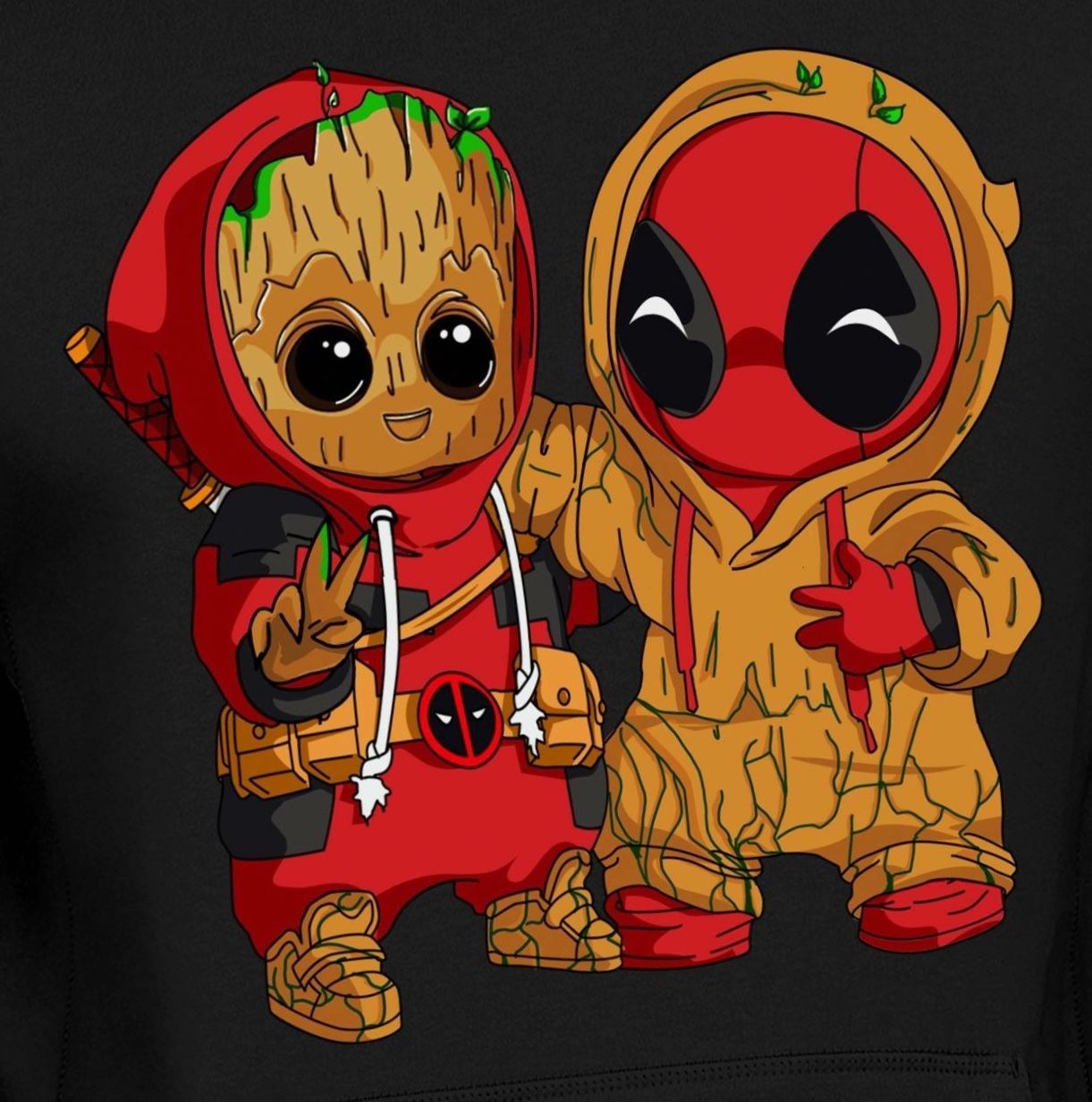 Deadpool and Groot...I AM GROOT!!!!!!!!!!!. Desenhos kawaii, Wallpaper bonitos, Desenhos de animais fofinhos